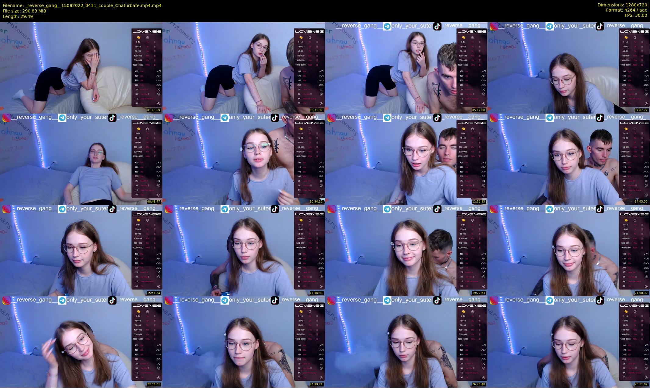 _reverse_gang_ — 30 minute Chaturbate couple cam show recording, 720p, Aug 15, 2022