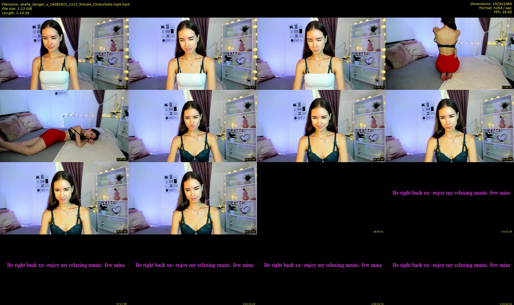 abella_danger_x — 75 minute Chaturbate female cam show recording, 1080p, Aug 14, 2022