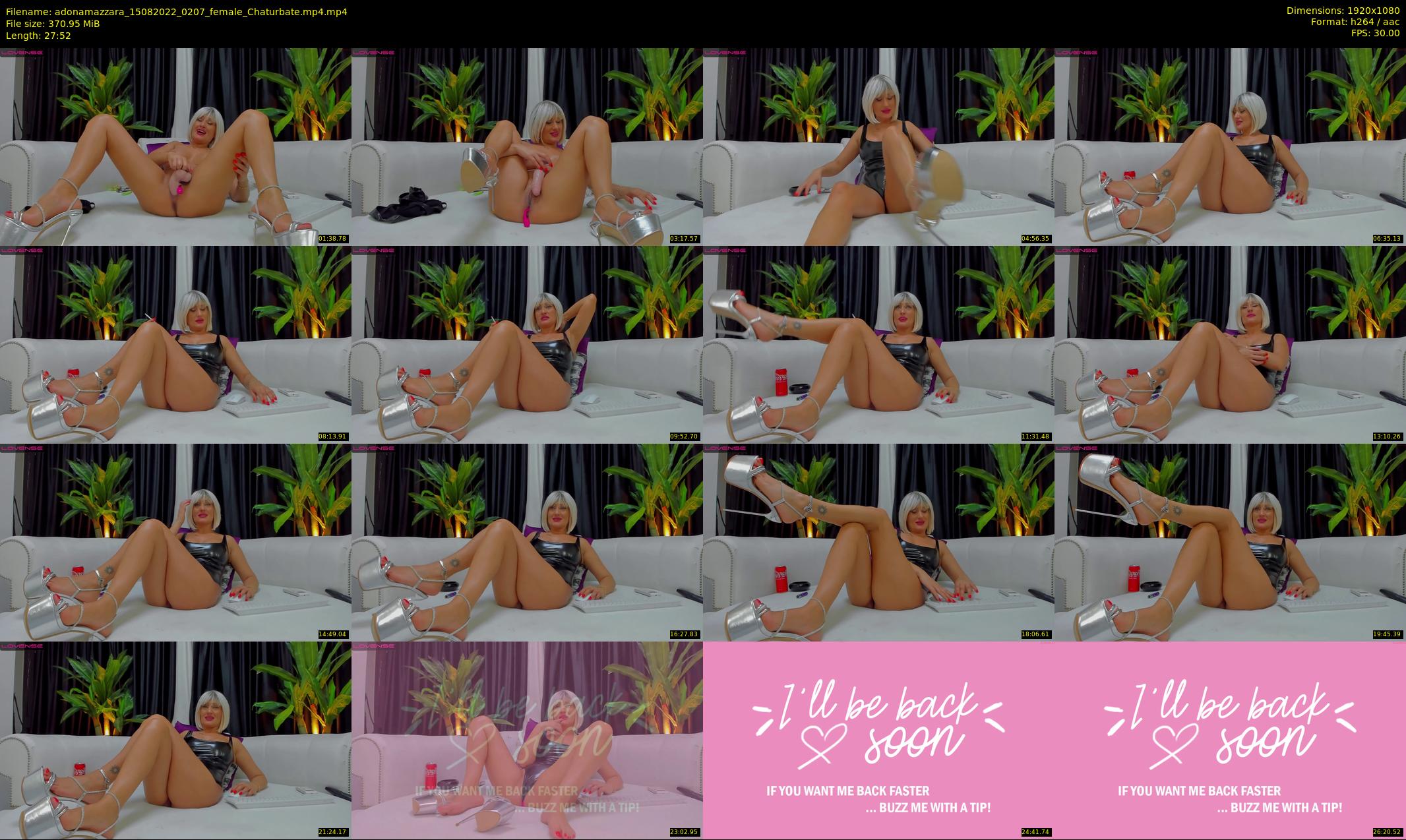 adonamazzara — 28 minute Chaturbate female cam show recording, 1080p, Aug 15, 2022