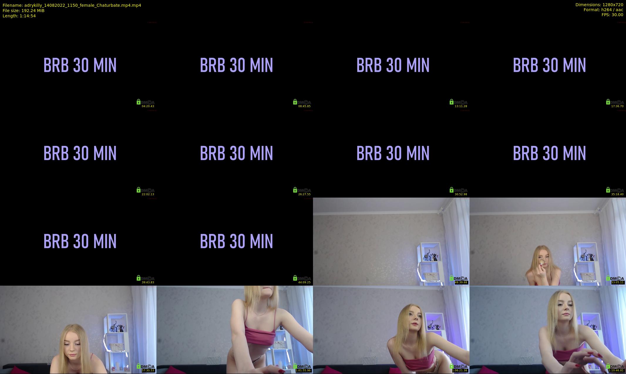 adrykilly — 75 minute Chaturbate female cam show recording, 720p, Aug 14, 2022