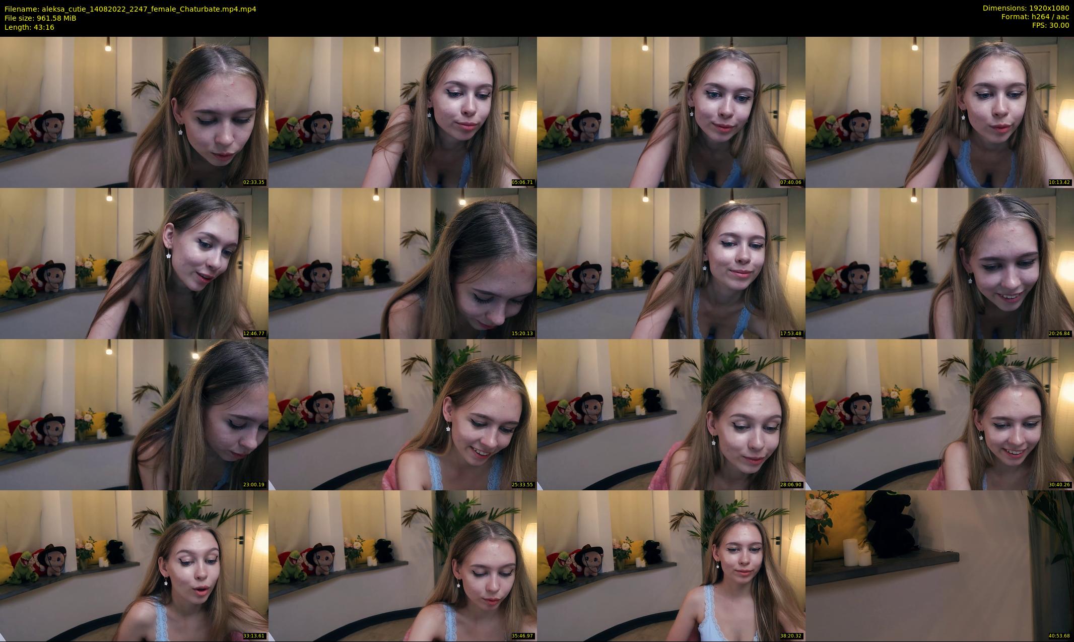 aleksa_cutie — 44 minute Chaturbate female cam show recording, 1080p, Aug 14, 2022