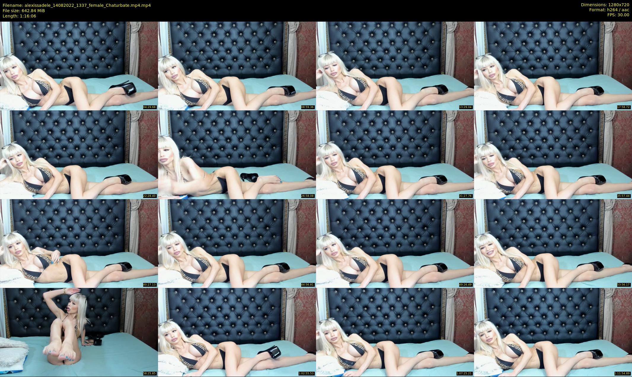 alexissadele — 77 minute Chaturbate female cam show recording, 720p, Aug 14, 2022