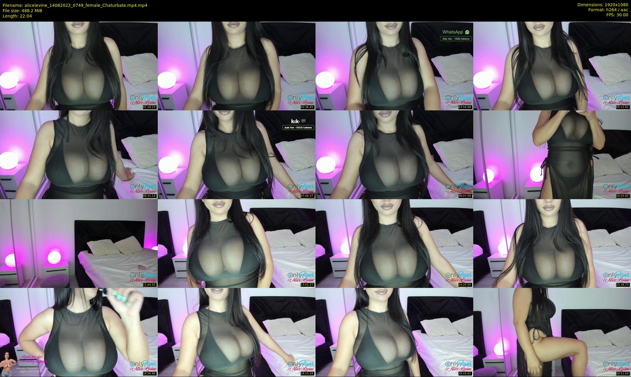 alicelevine — 23 minute Chaturbate female cam show recording, 1080p, Aug 14, 2022