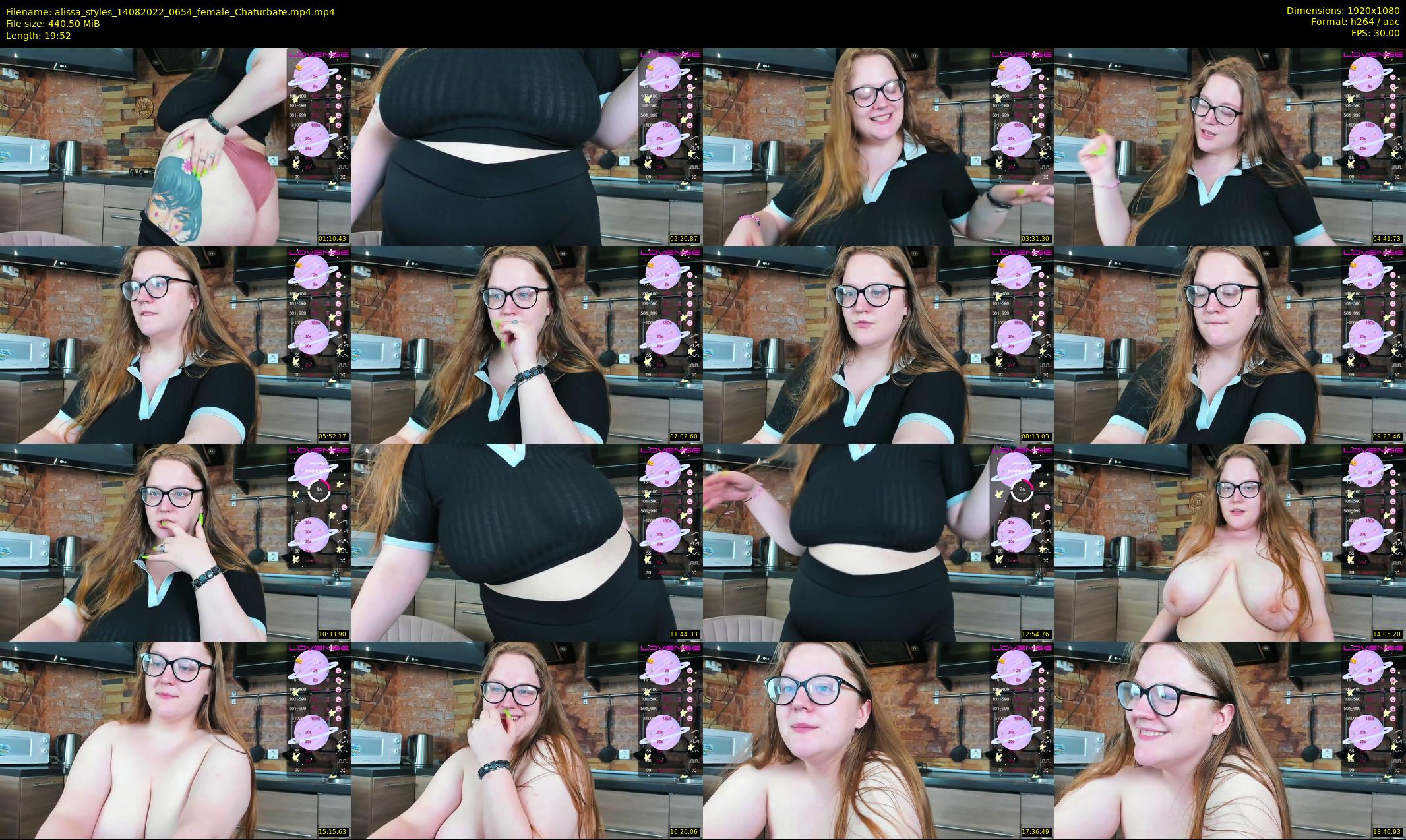 alissa_styles — 20 minute Chaturbate female cam show recording, 1080p, Aug 14, 2022