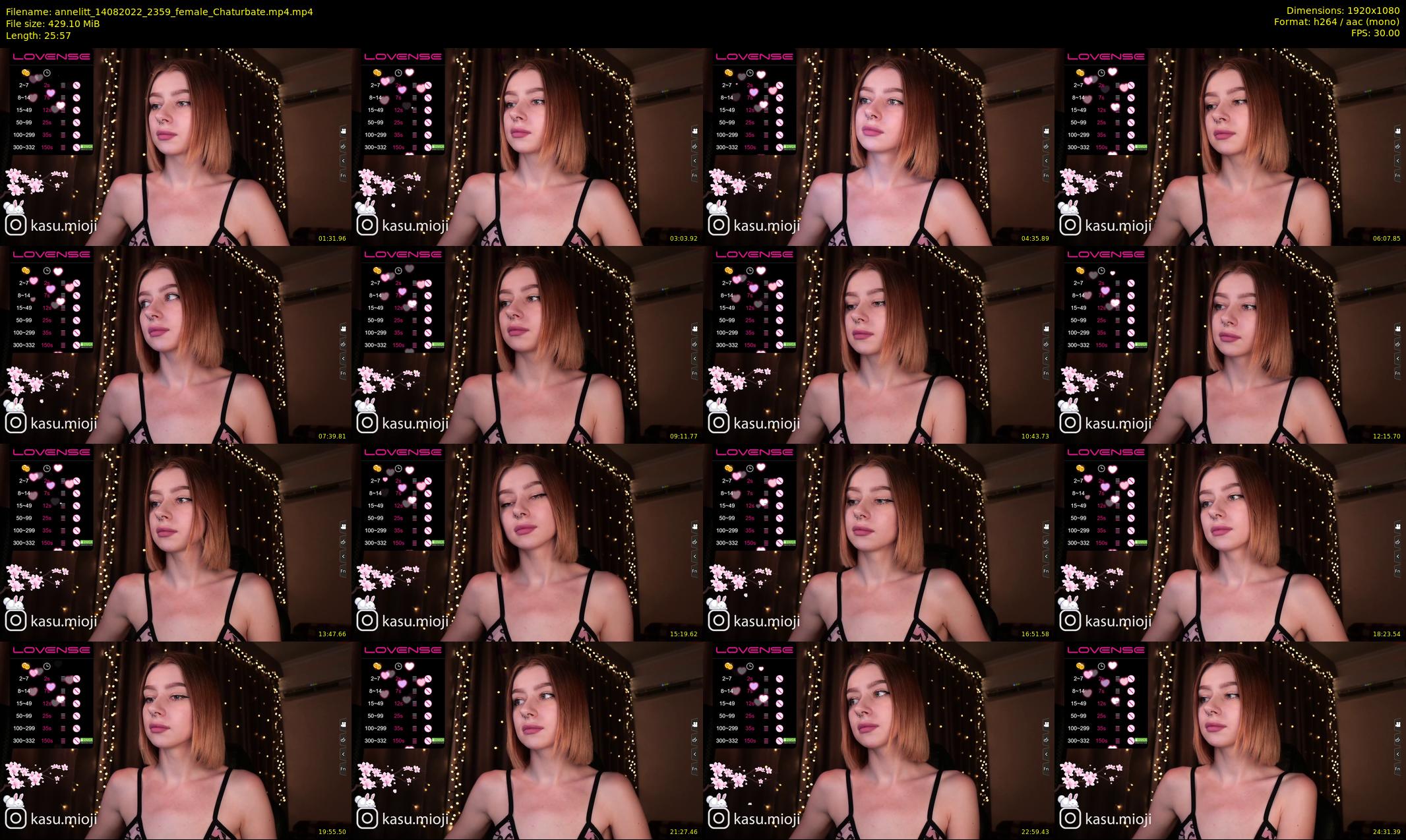 annelitt — 26 minute Chaturbate female cam show recording, 1080p, Aug 14, 2022