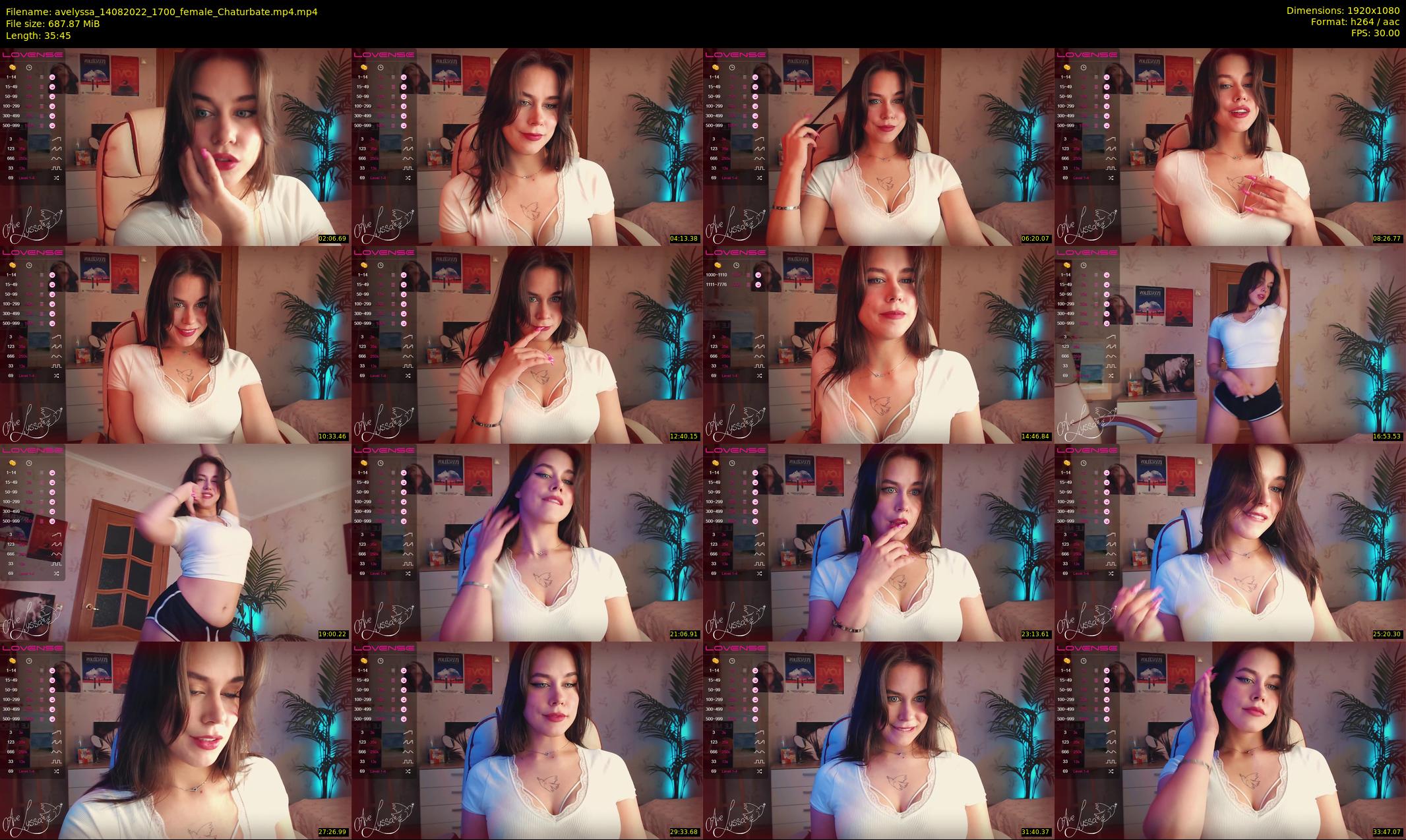 avelyssa — 36 minute Chaturbate female cam show recording, 1080p, Aug 14, 2022