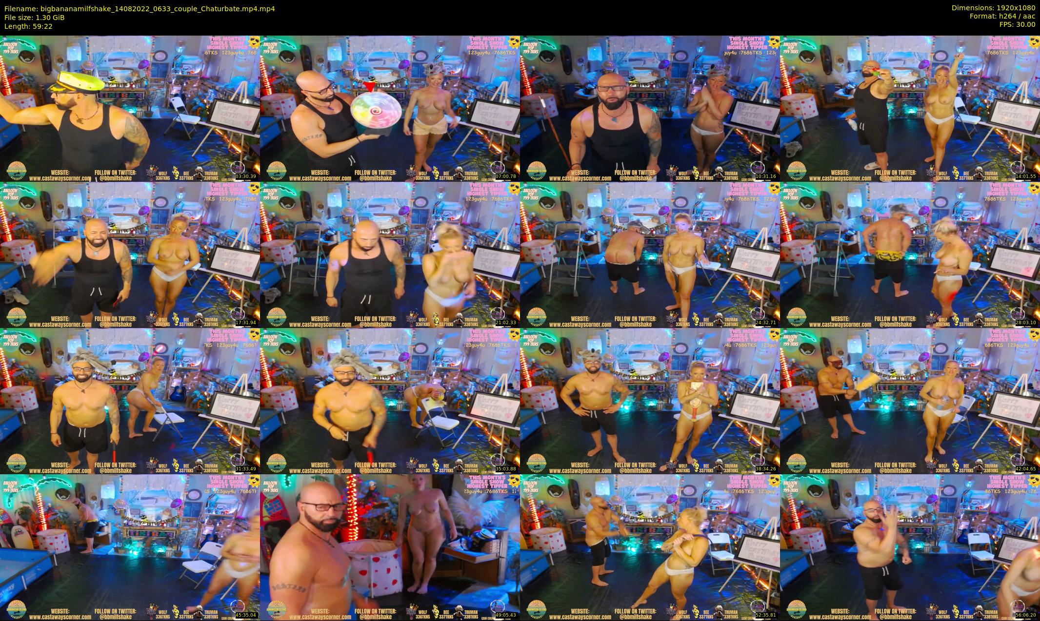 bigbananamilfshake — 60 minute Chaturbate couple cam show recording, 1080p, Aug 14, 2022