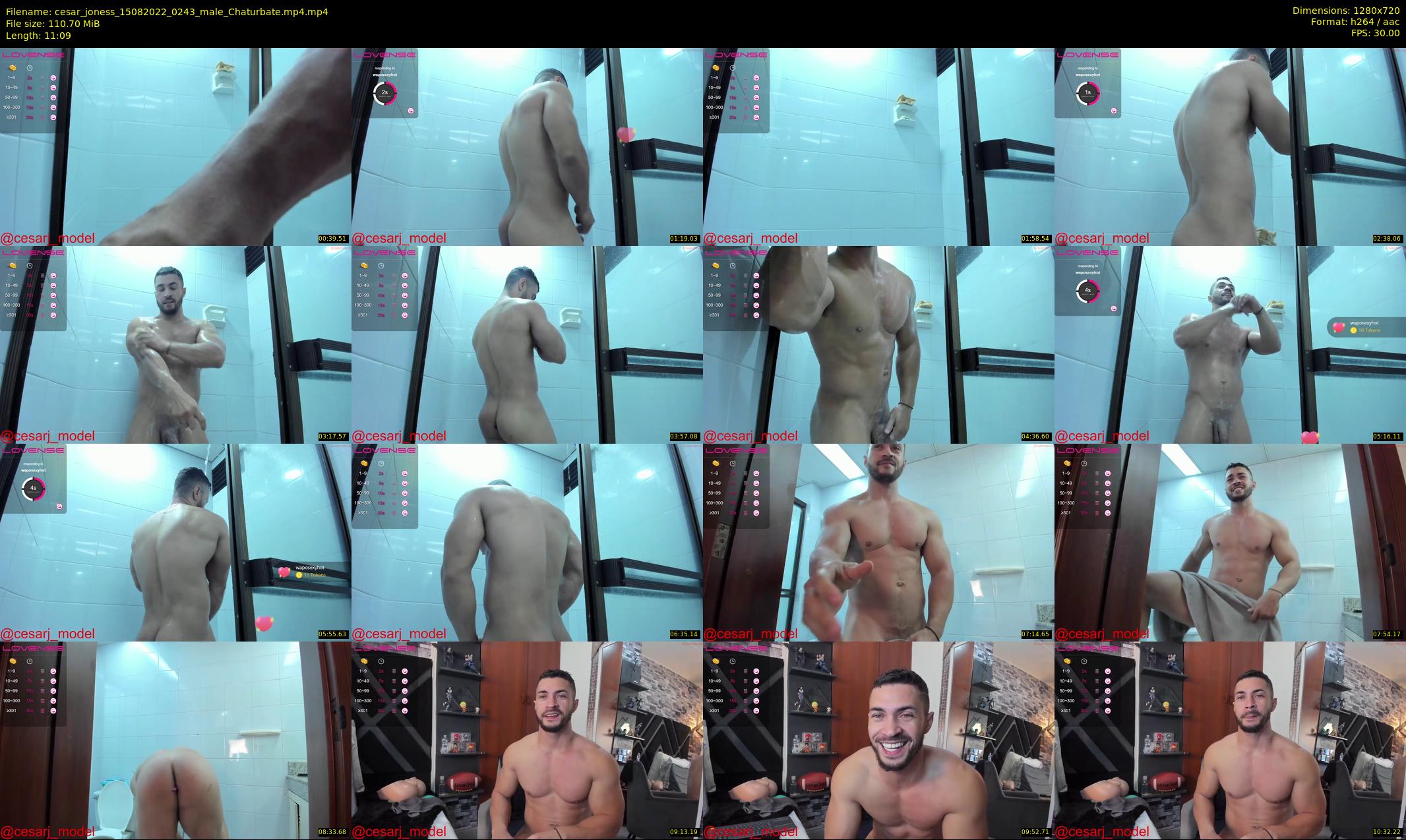 cesar_joness — 12 minute Chaturbate male cam show recording, 720p, Aug 15, 2022