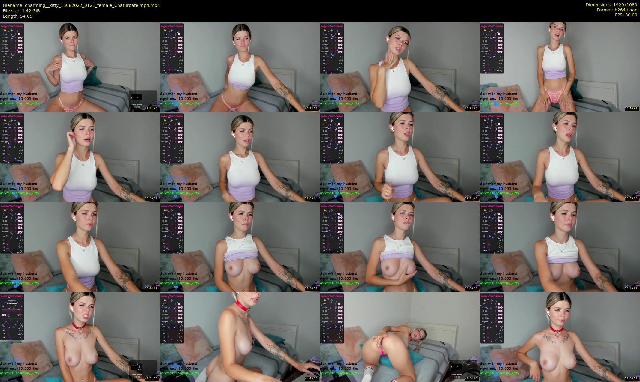 charming__kitty — 55 minute Chaturbate female cam show recording, 1080p, Aug 15, 2022