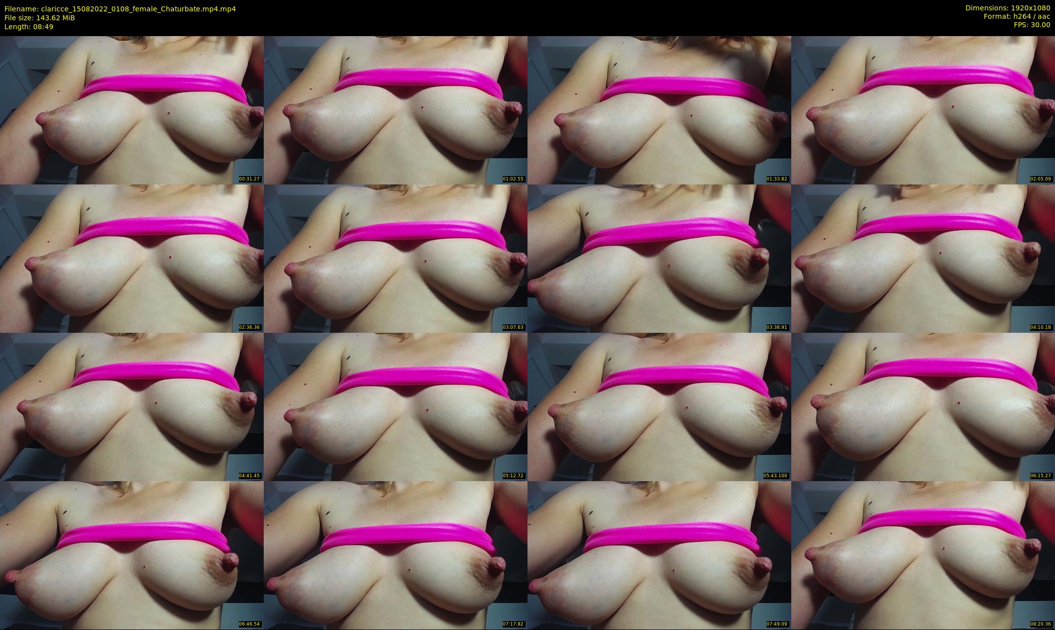 claricce — 9 minute Chaturbate female cam show recording, 1080p, Aug 15, 2022