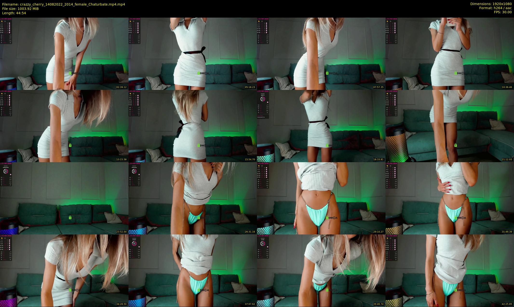 crazzy_cherry — 45 minute Chaturbate female cam show recording, 1080p, Aug 14, 2022