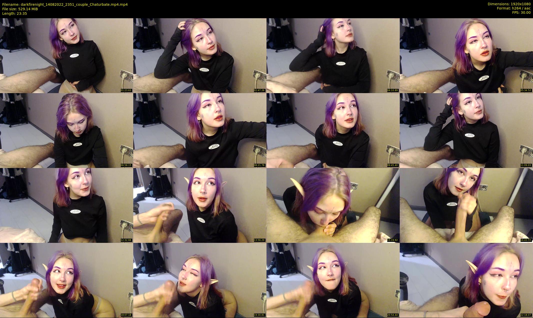 darkfirenight — 24 minute Chaturbate couple cam show recording, 1080p, Aug 14, 2022