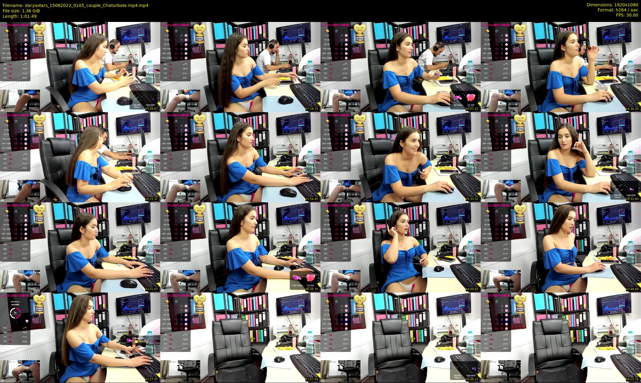 daryastars — 62 minute Chaturbate couple cam show recording, 1080p, Aug 15, 2022