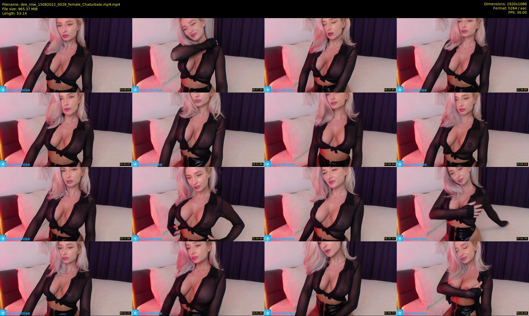 dee_nise — 54 minute Chaturbate female cam show recording, 1080p, Aug 15, 2022