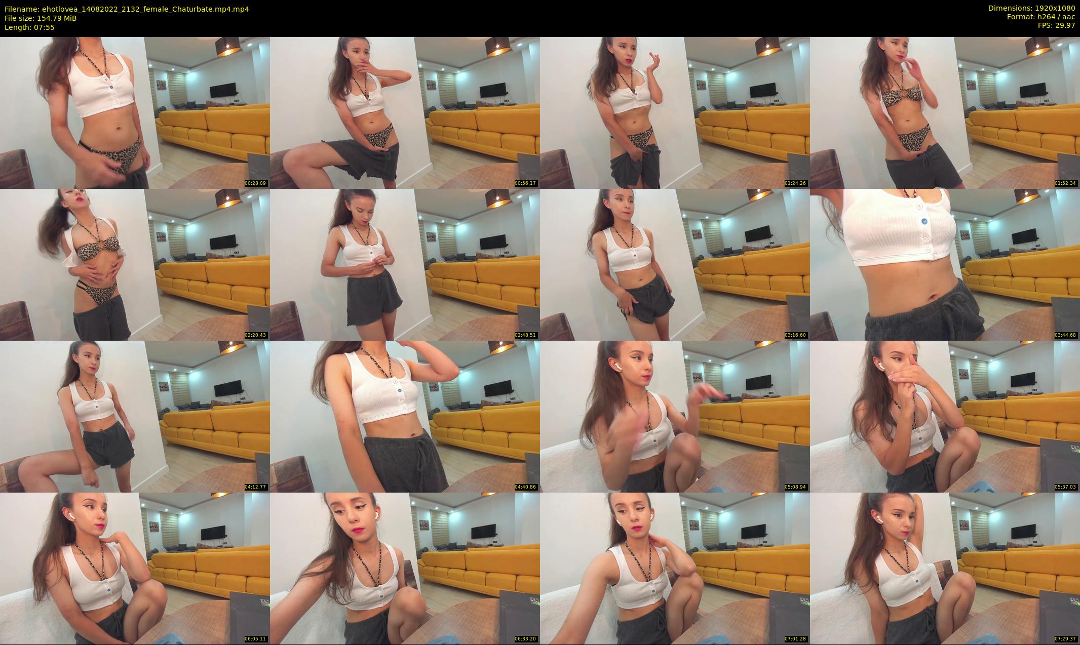 ehotlovea — 8 minute Chaturbate female cam show recording, 1080p, Aug 14, 2022