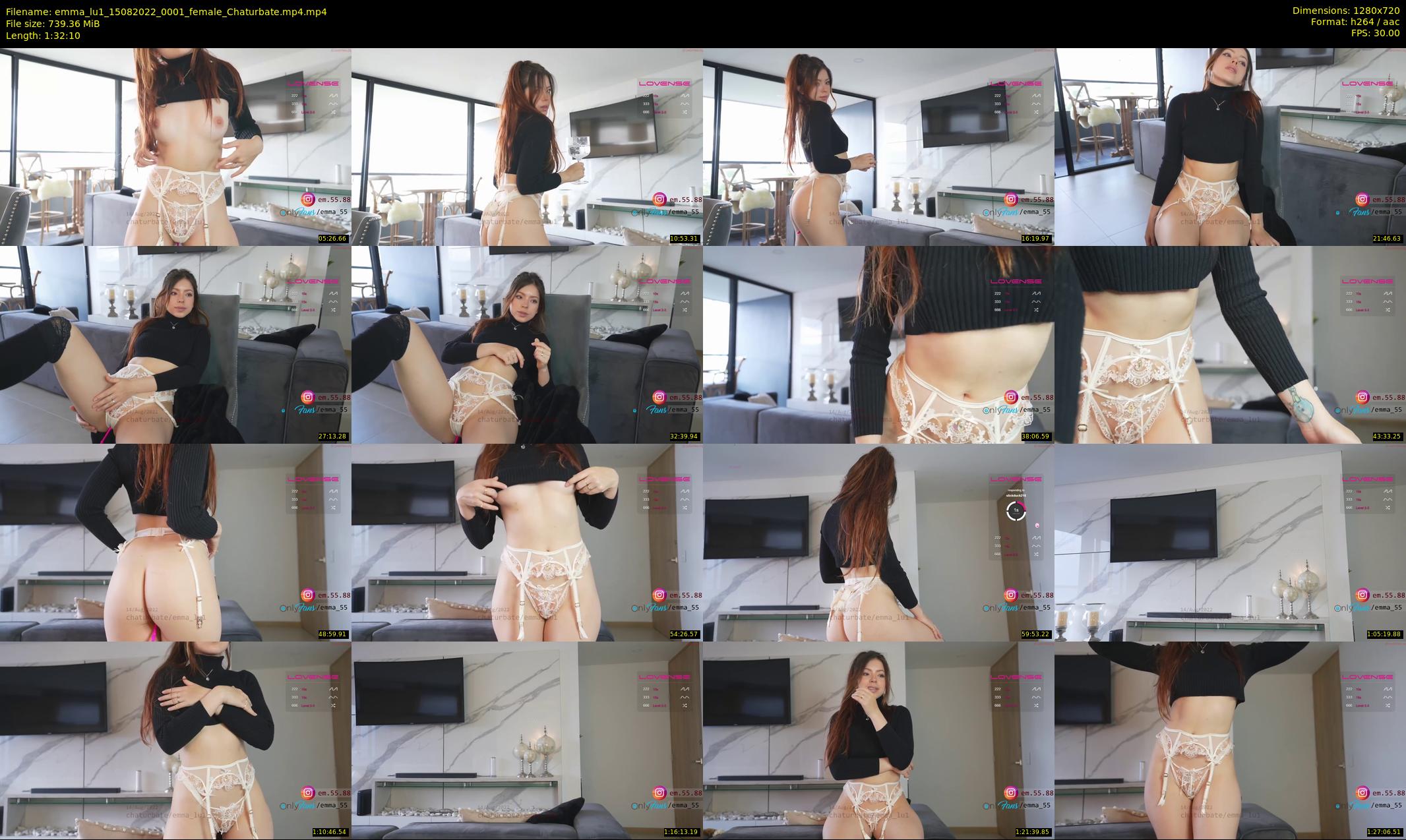 emma_lu1 — 93 minute Chaturbate female cam show recording, 720p, Aug 15, 2022