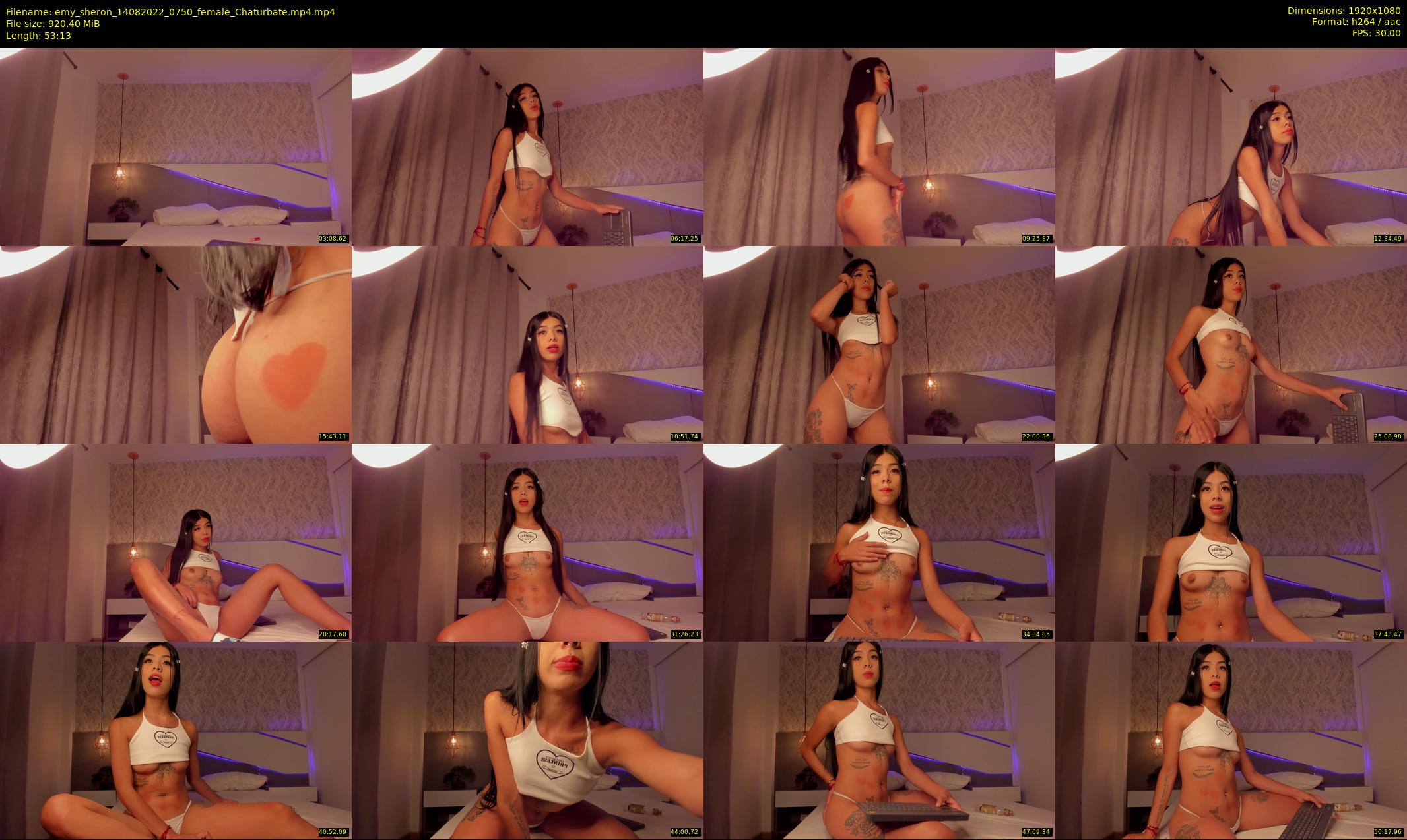 emy_sheron — 54 minute Chaturbate female cam show recording, 1080p, Aug 14, 2022