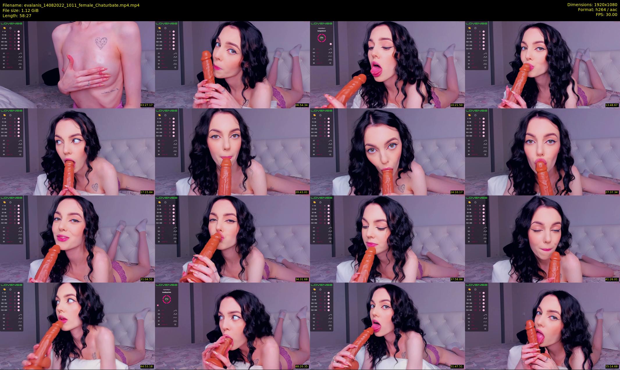 evalanis — 59 minute Chaturbate couple cam show recording, 1080p, Aug 14, 2022
