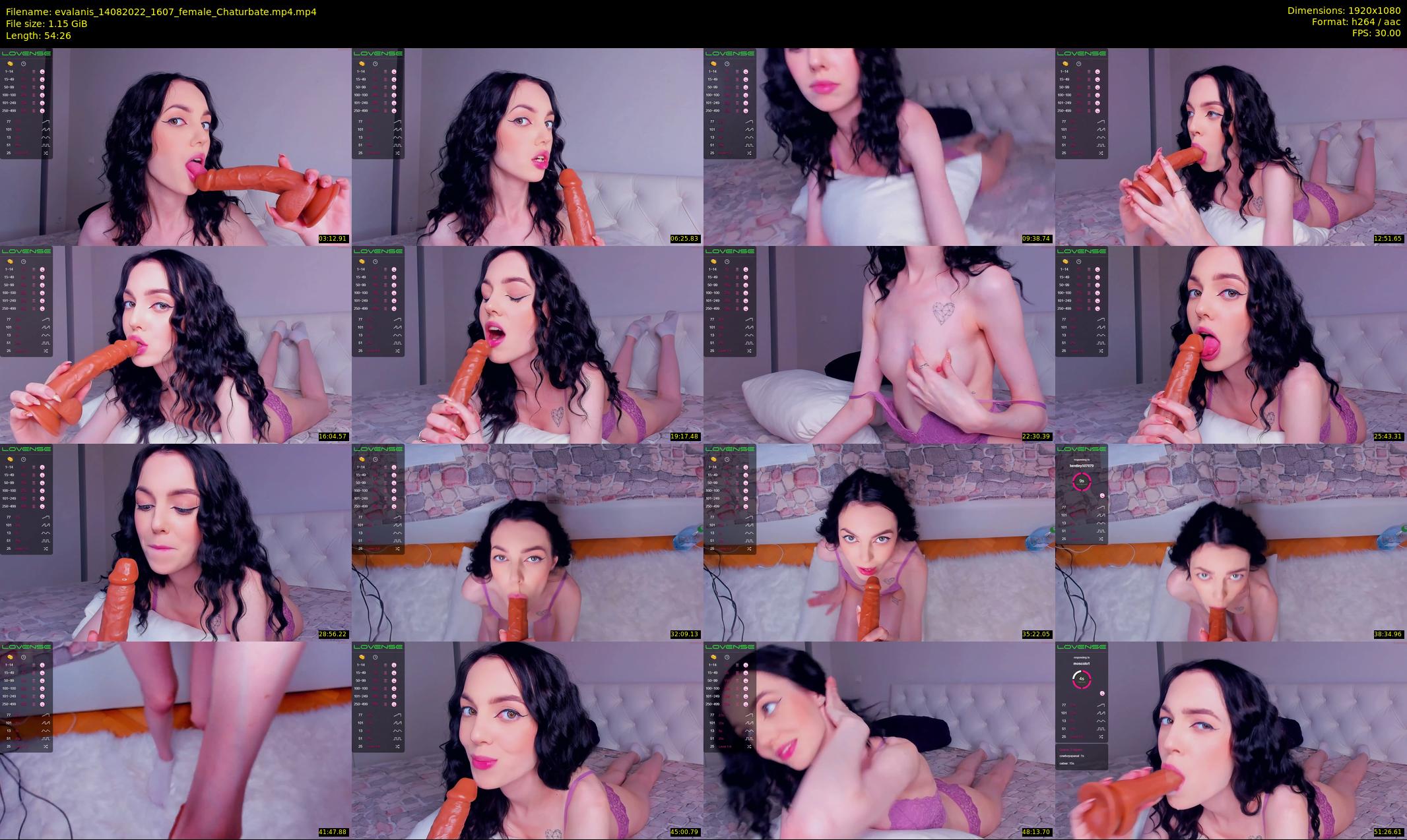 evalanis — 55 minute Chaturbate couple cam show recording, 1080p, Aug 14, 2022