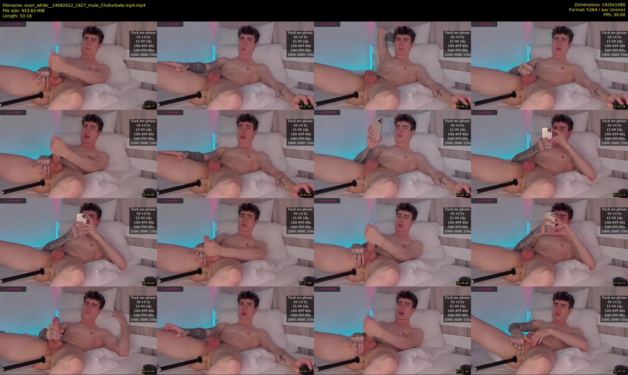 evan_white_ — 54 minute Chaturbate male cam show recording, 1080p, Aug 14, 2022