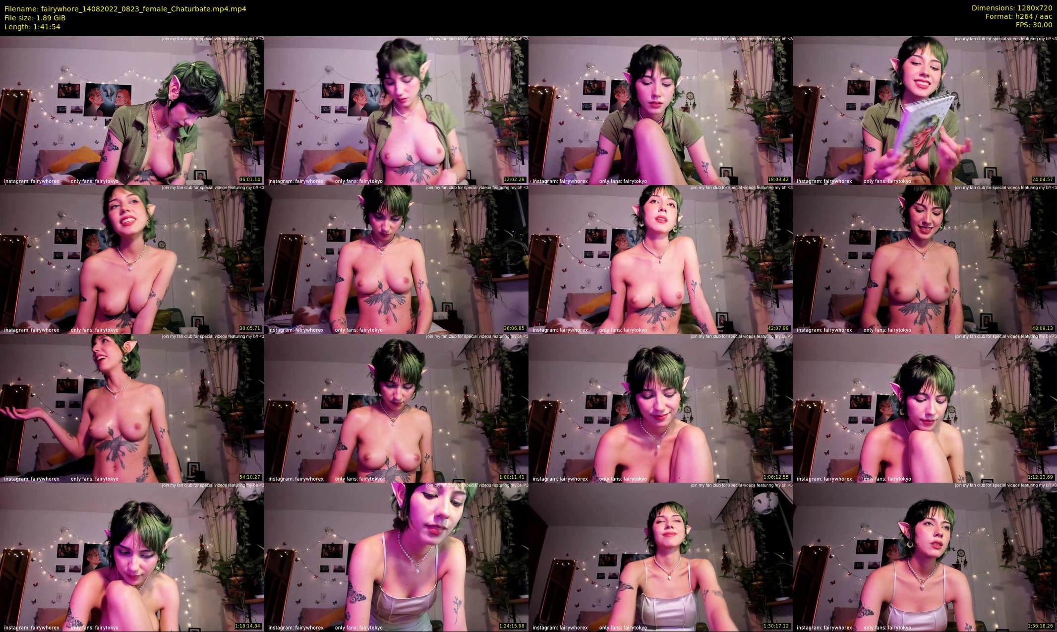 fairywhore — 102 minute Chaturbate female cam show recording, 720p, Aug 14, 2022