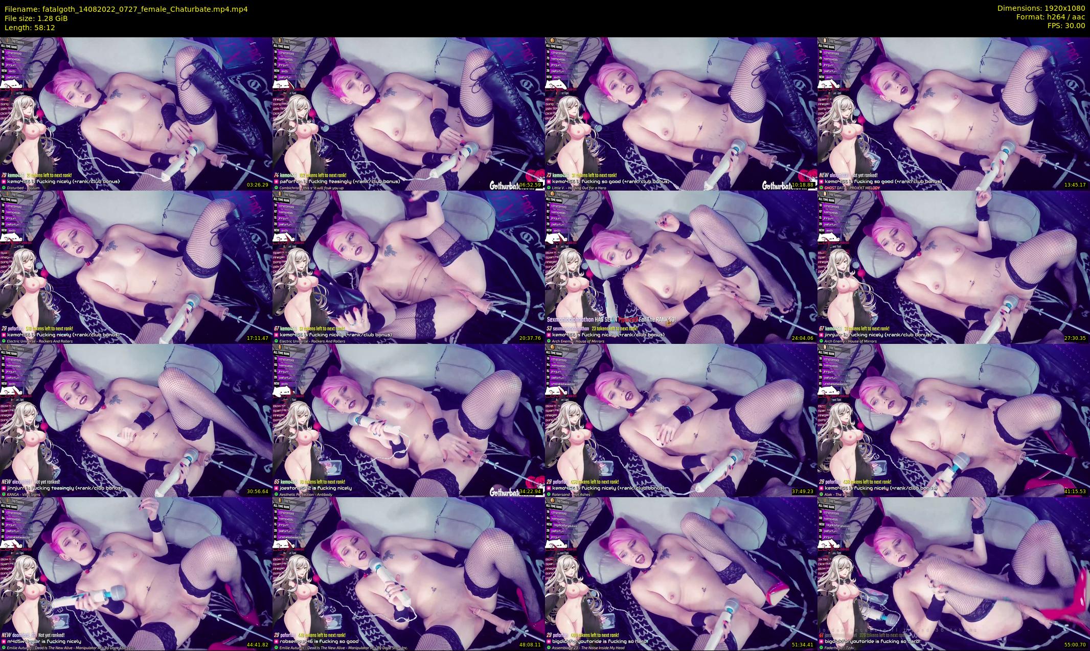 fatalgoth — 59 minute Chaturbate couple cam show recording, 1080p, Aug 14, 2022