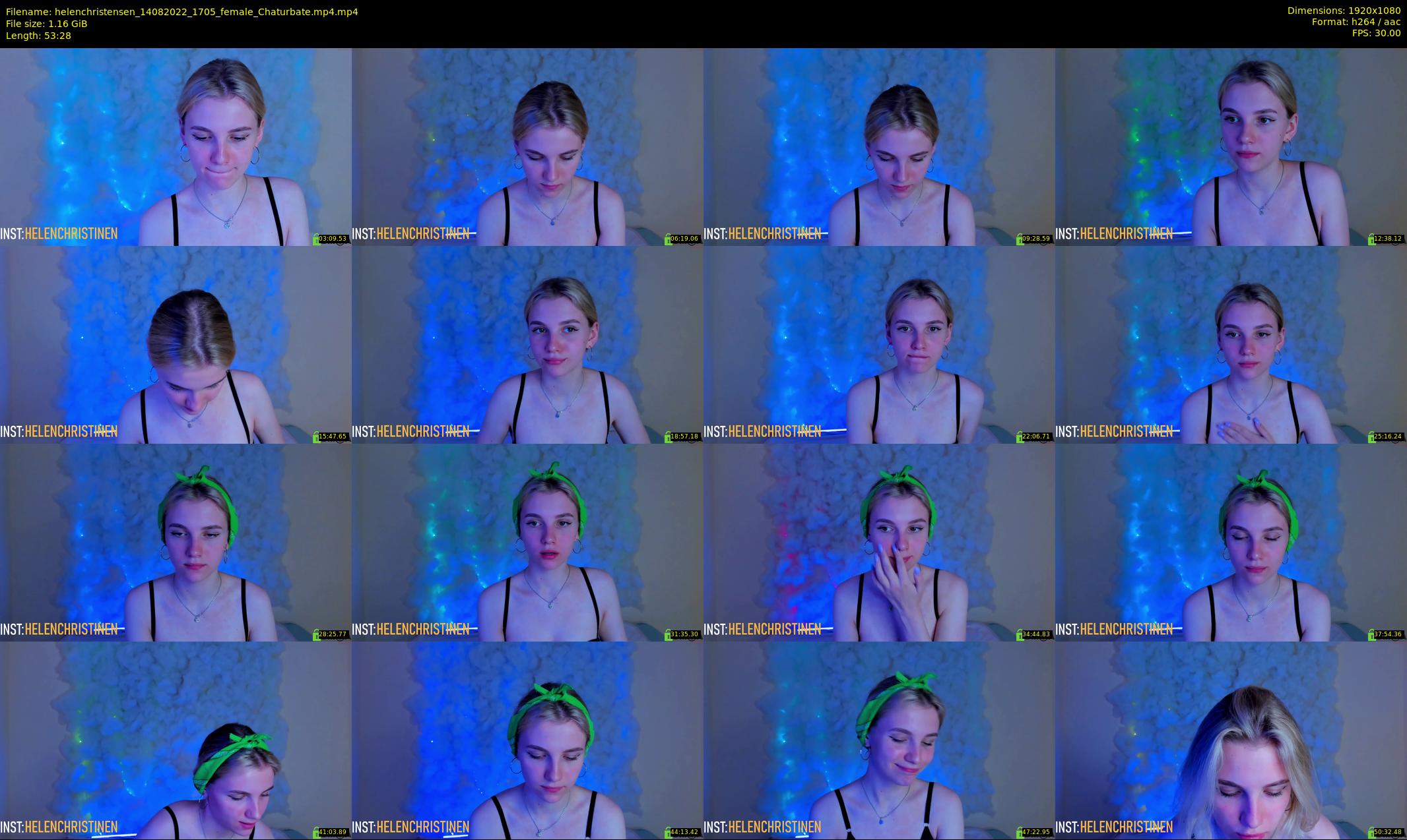 helenchristensen — 54 minute Chaturbate female cam show recording, 1080p, Aug 14, 2022
