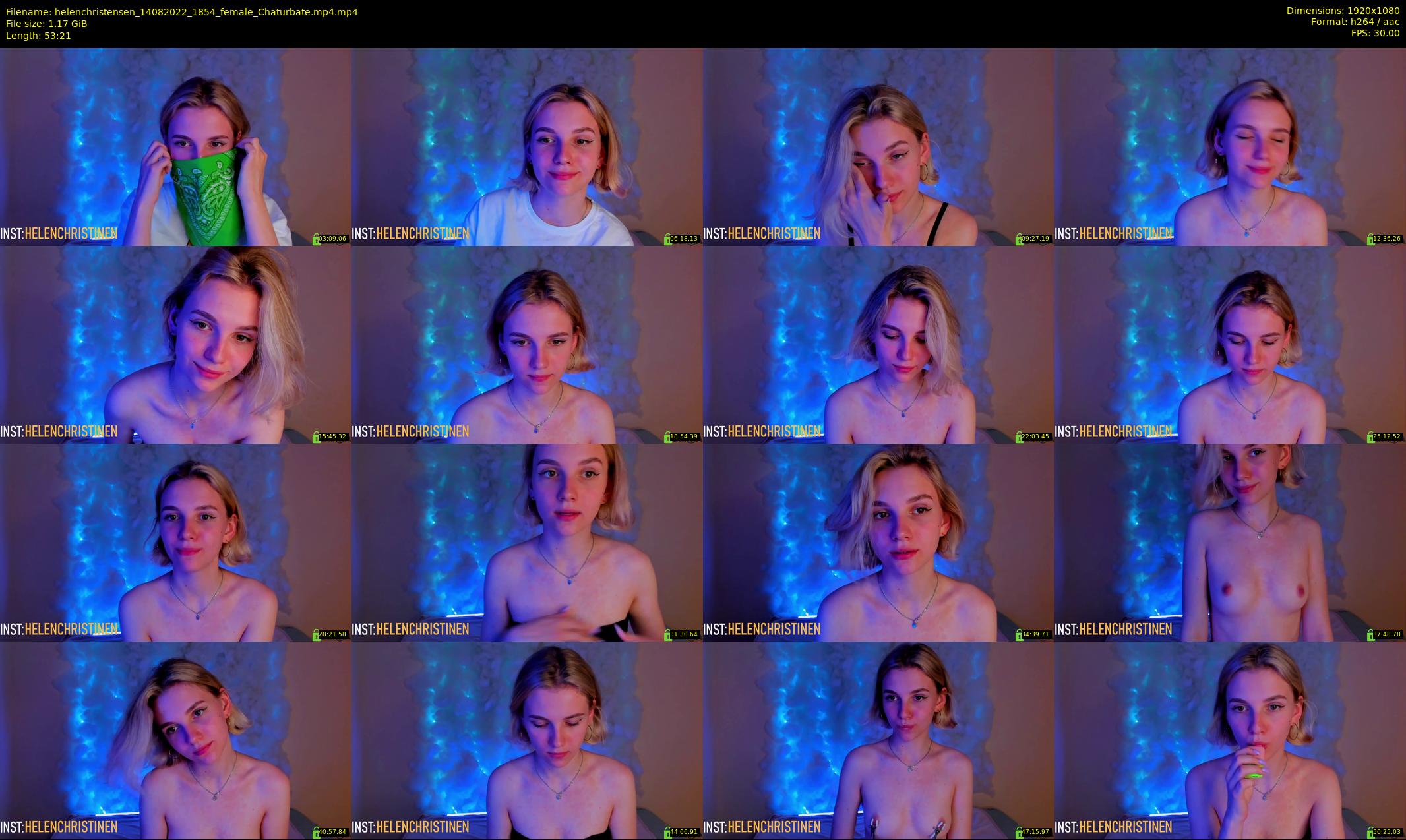 helenchristensen — 54 minute Chaturbate female cam show recording, 1080p, Aug 14, 2022