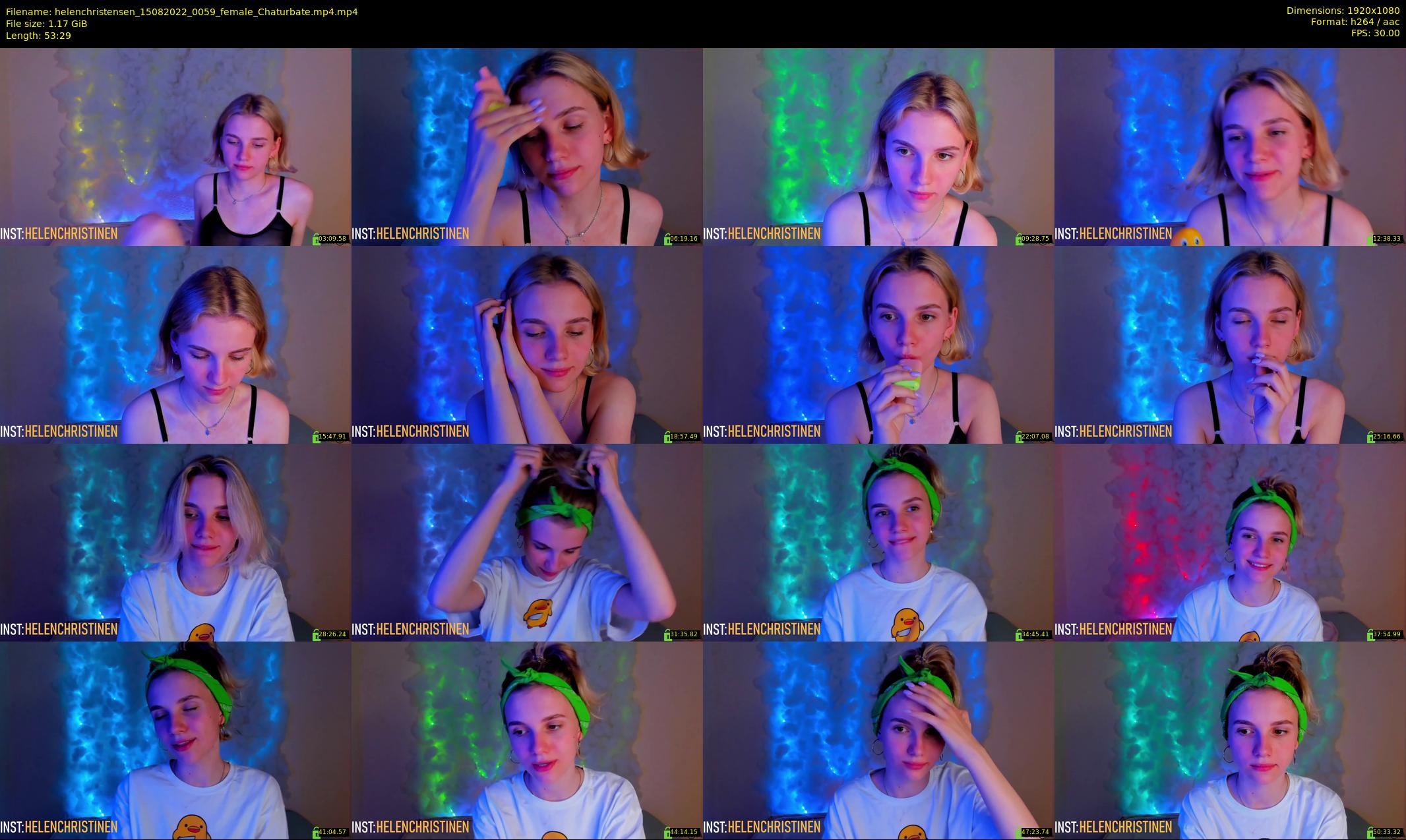 helenchristensen — 54 minute Chaturbate female cam show recording, 1080p, Aug 15, 2022