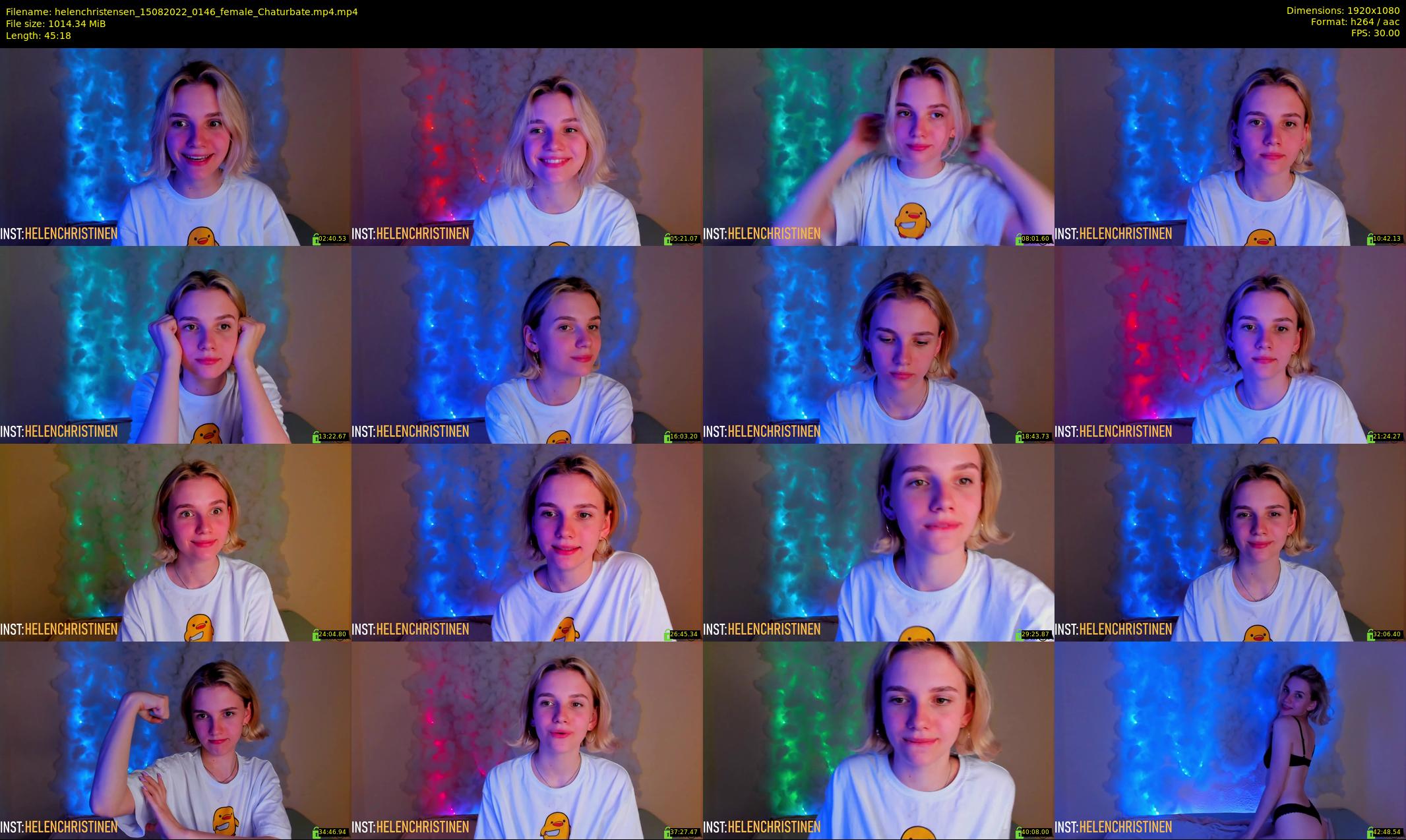 helenchristensen — 46 minute Chaturbate female cam show recording, 1080p, Aug 15, 2022