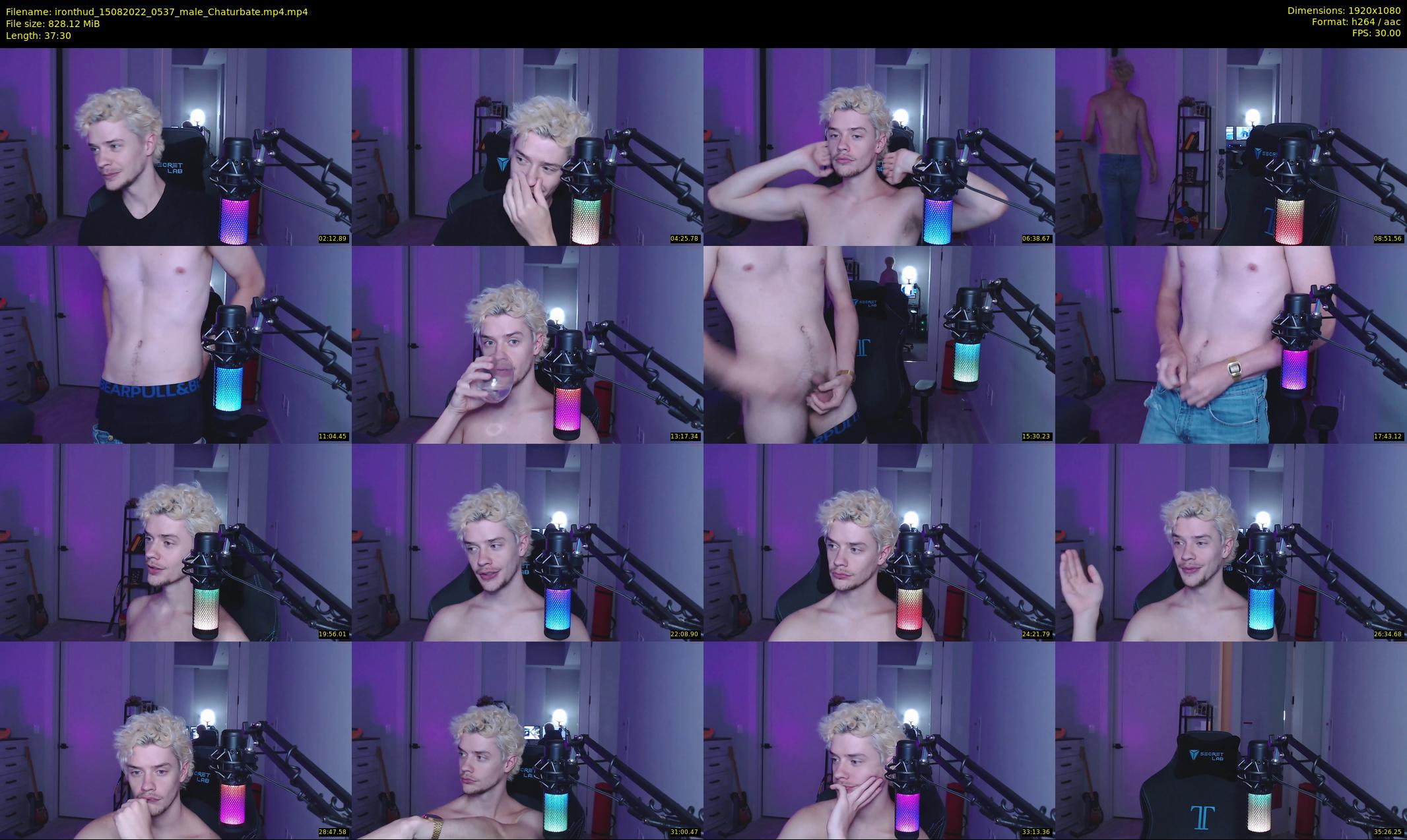 ironthud — 38 minute Chaturbate male cam show recording, 1080p, Aug 15, 2022