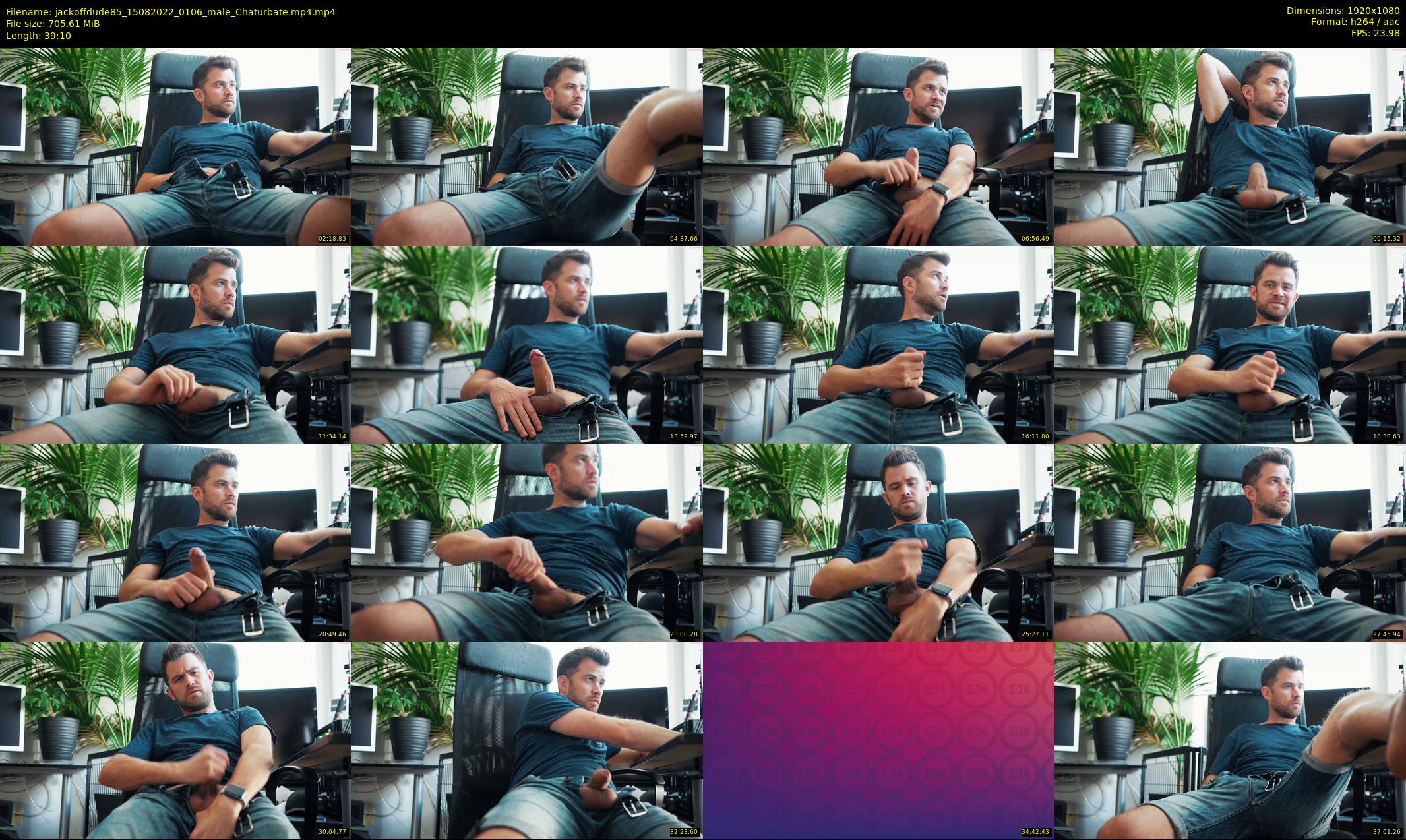 jackoffdude85 — 40 minute Chaturbate male cam show recording, 1080p, Aug 15, 2022