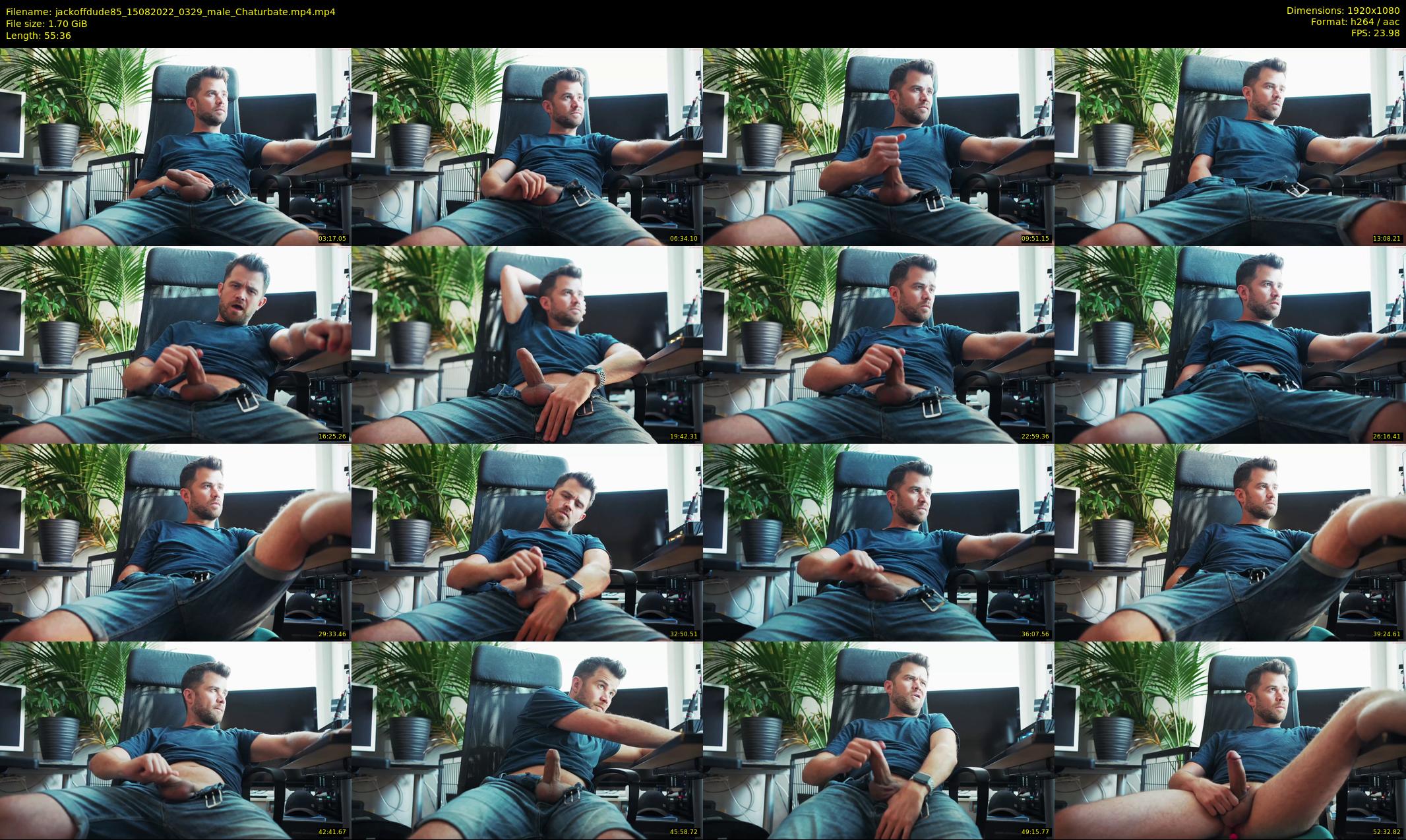 jackoffdude85 — 56 minute Chaturbate male cam show recording, 1080p, Aug 15, 2022