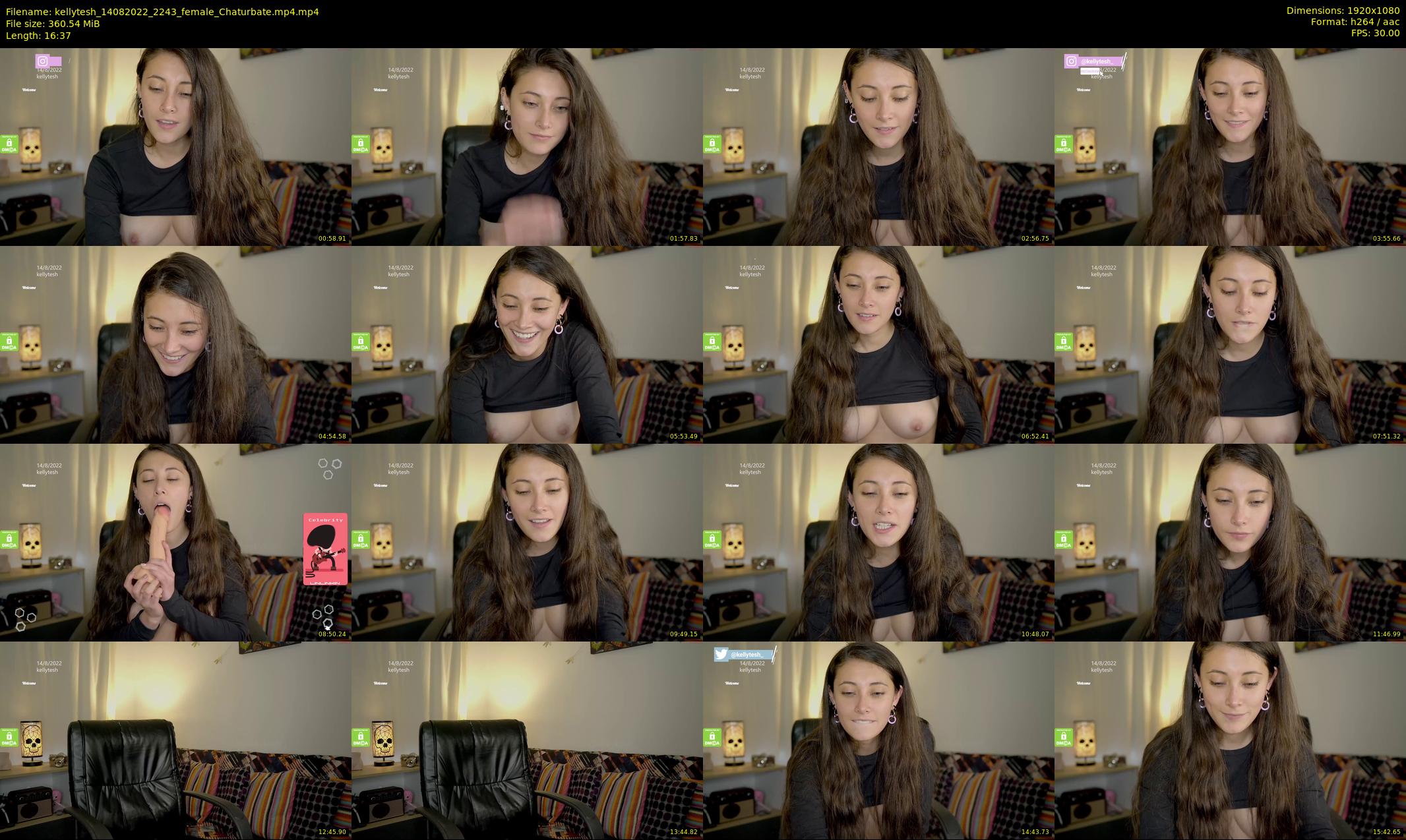 kellytesh — 17 minute Chaturbate female cam show recording, 1080p, Aug 14, 2022