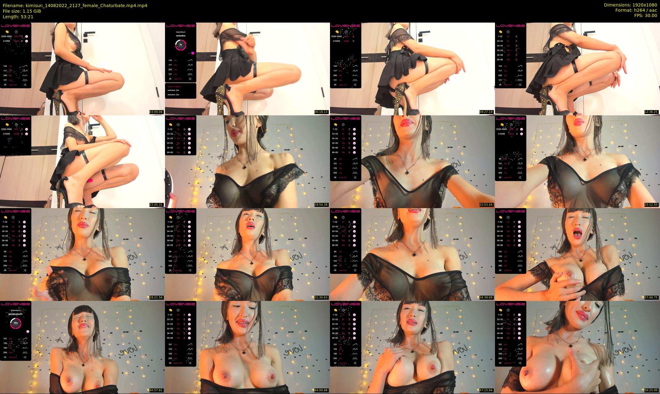 kimisun — 54 minute Chaturbate female cam show recording, 1080p, Aug 14, 2022