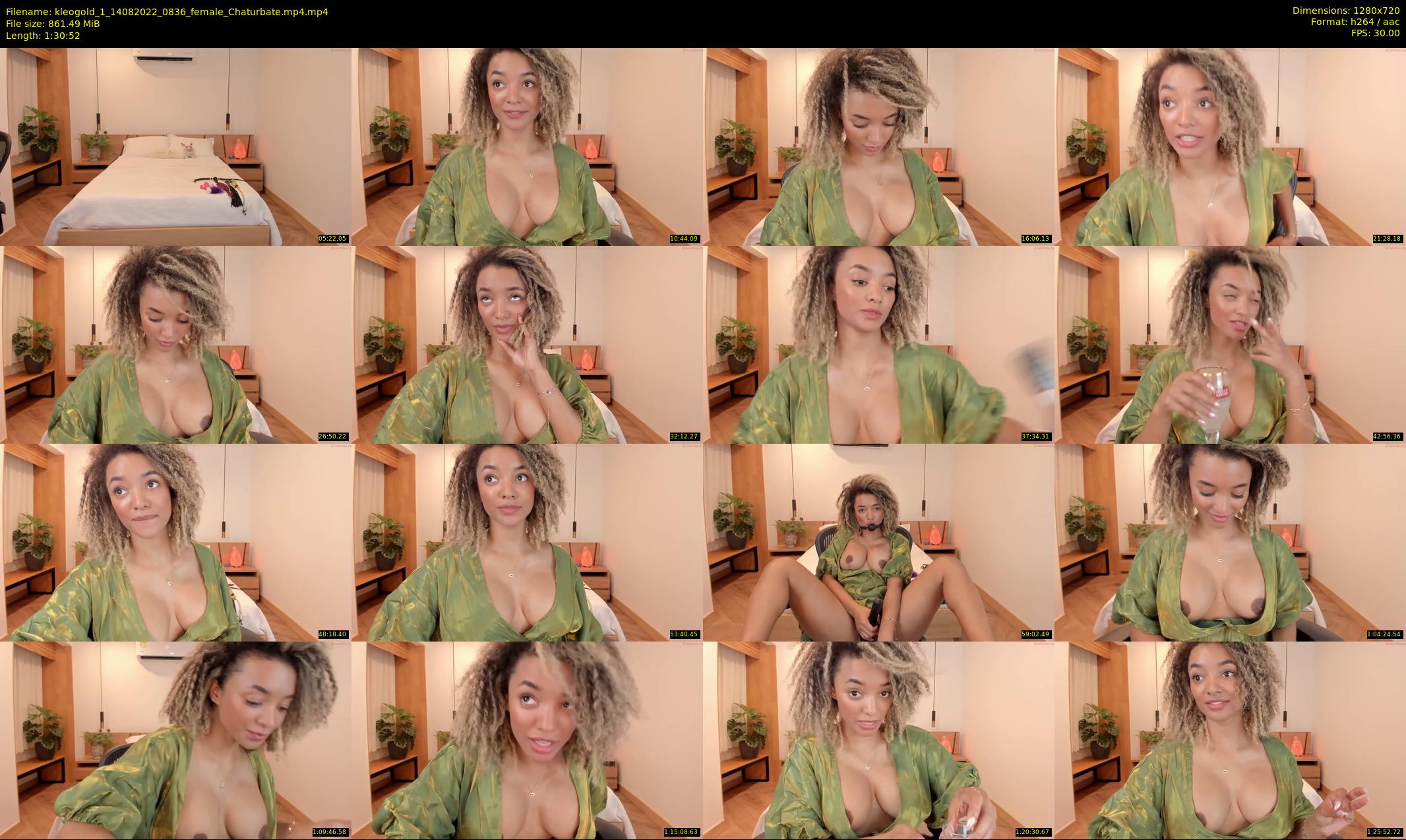 kleogold_1 — 91 minute Chaturbate female cam show recording, 720p, Aug 14, 2022