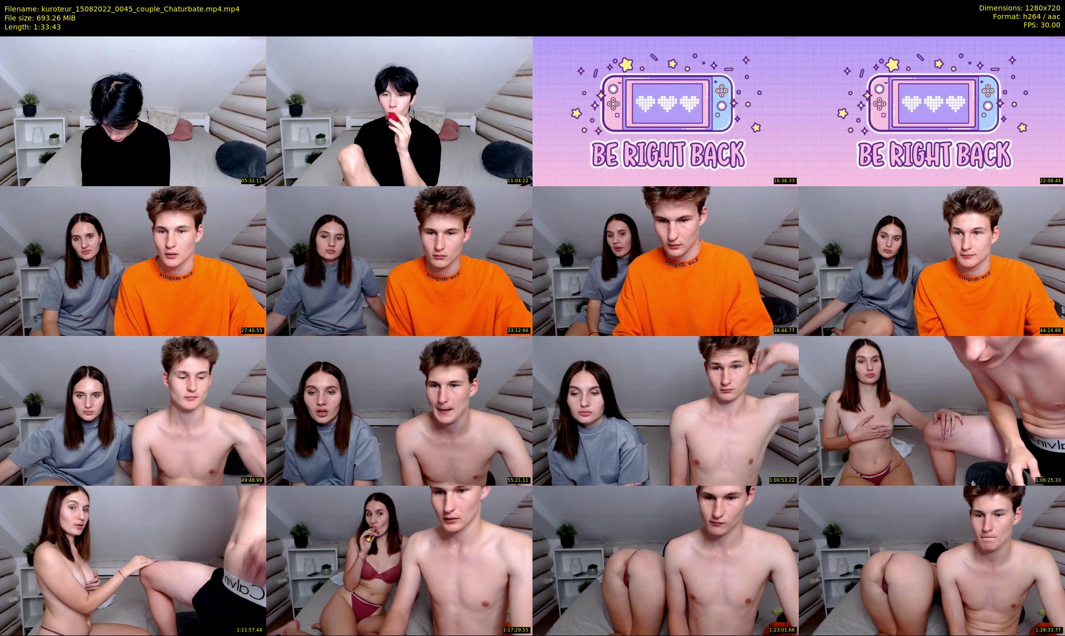 kuroteur — 94 minute Chaturbate couple cam show recording, 720p, Aug 15, 2022