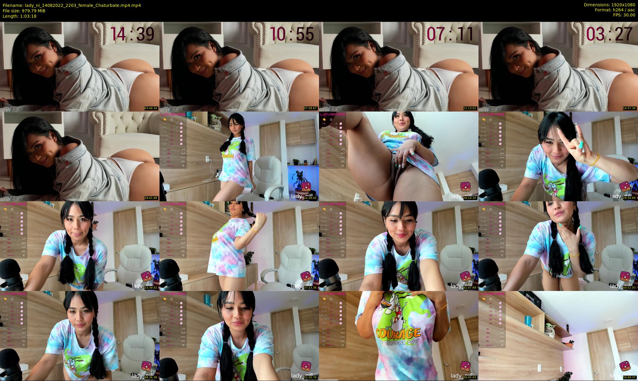 lady_ni — 64 minute Chaturbate female cam show recording, 1080p, Aug 14, 2022