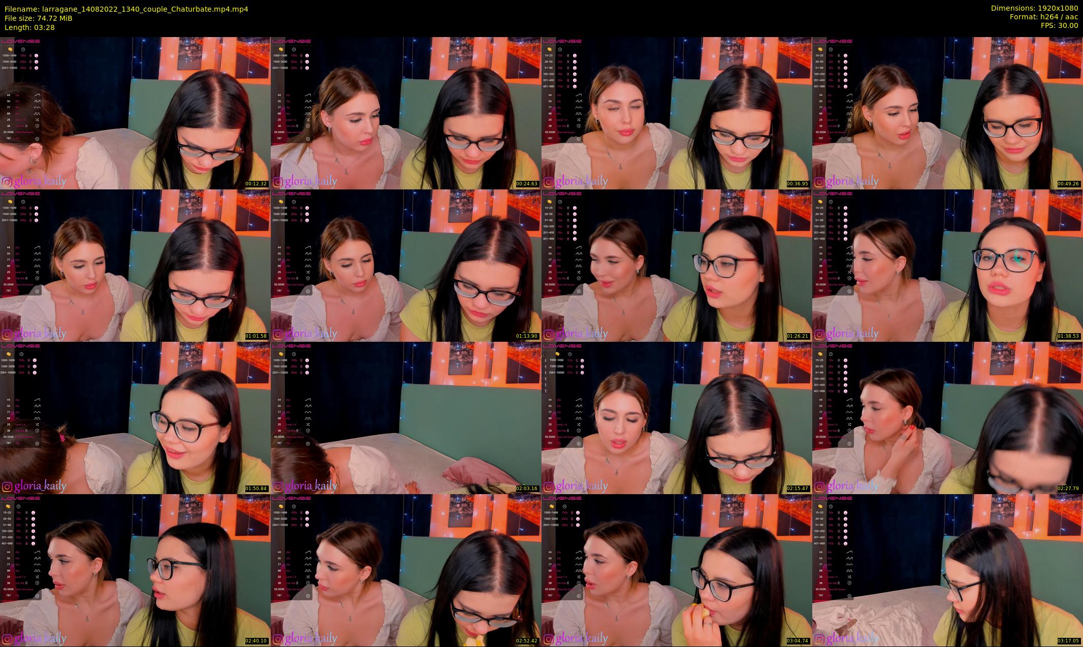 larragane — 4 minute Chaturbate couple cam show recording, 1080p, Aug 14, 2022