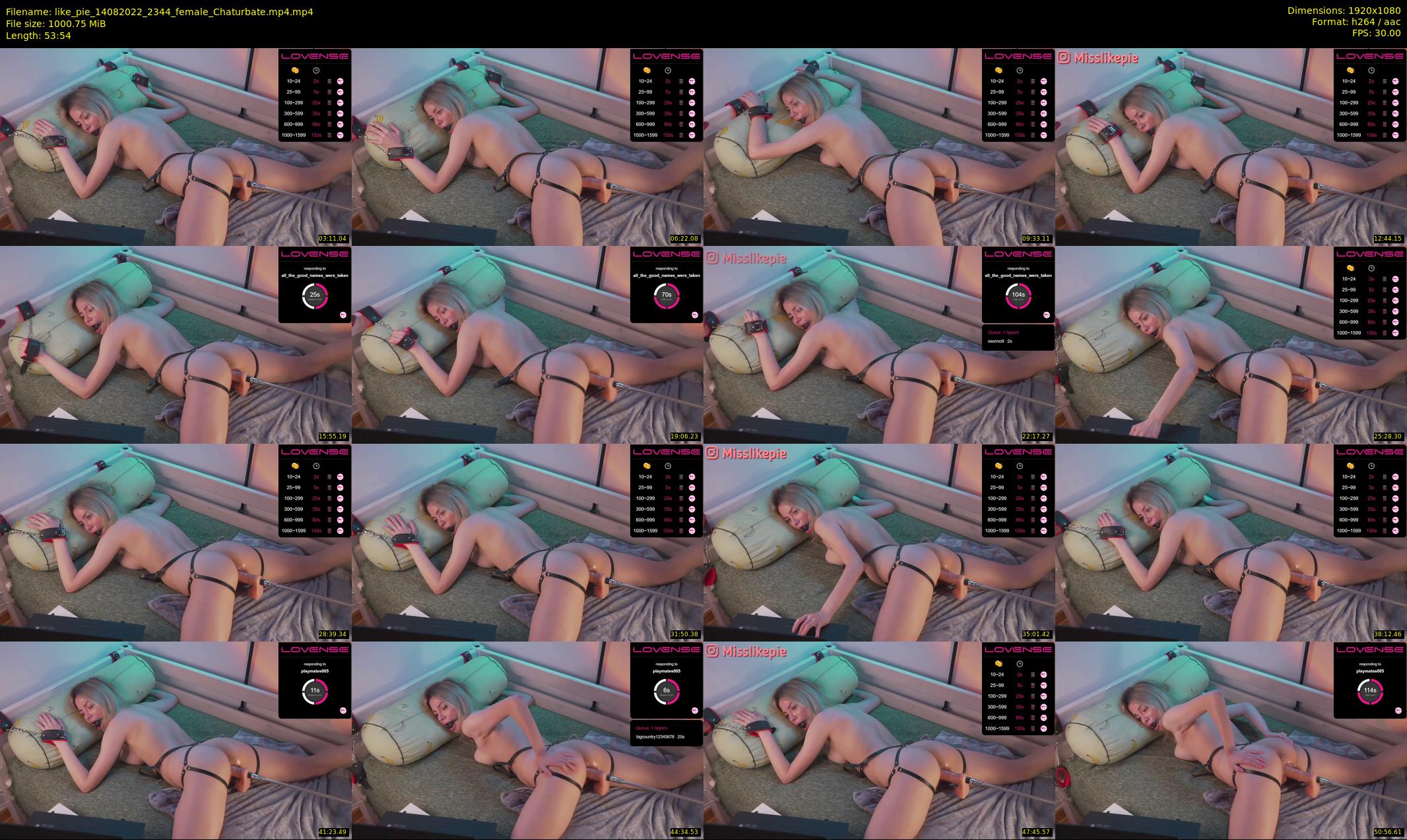 like_pie — 54 minute Chaturbate couple cam show recording, 1080p, Aug 14, 2022