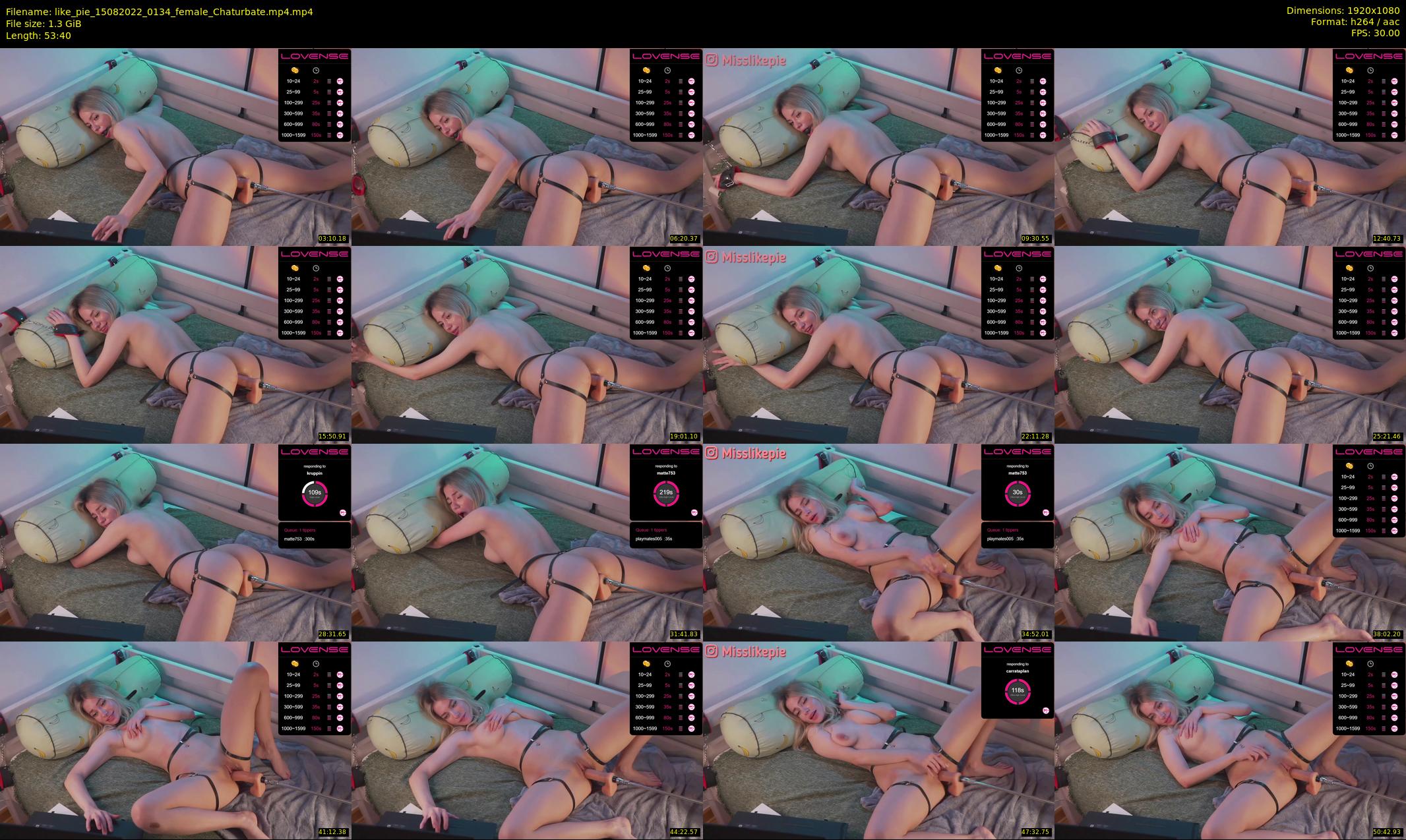 like_pie — 54 minute Chaturbate couple cam show recording, 1080p, Aug 15, 2022