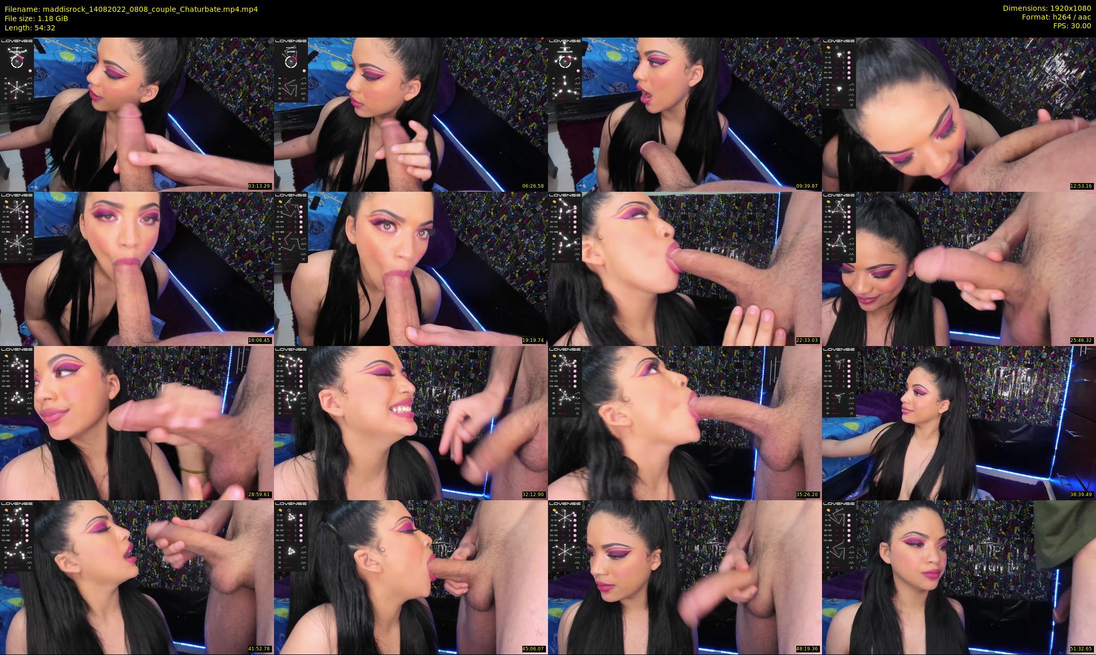 maddisrock — 55 minute Chaturbate couple cam show recording, 1080p, Aug 14, 2022