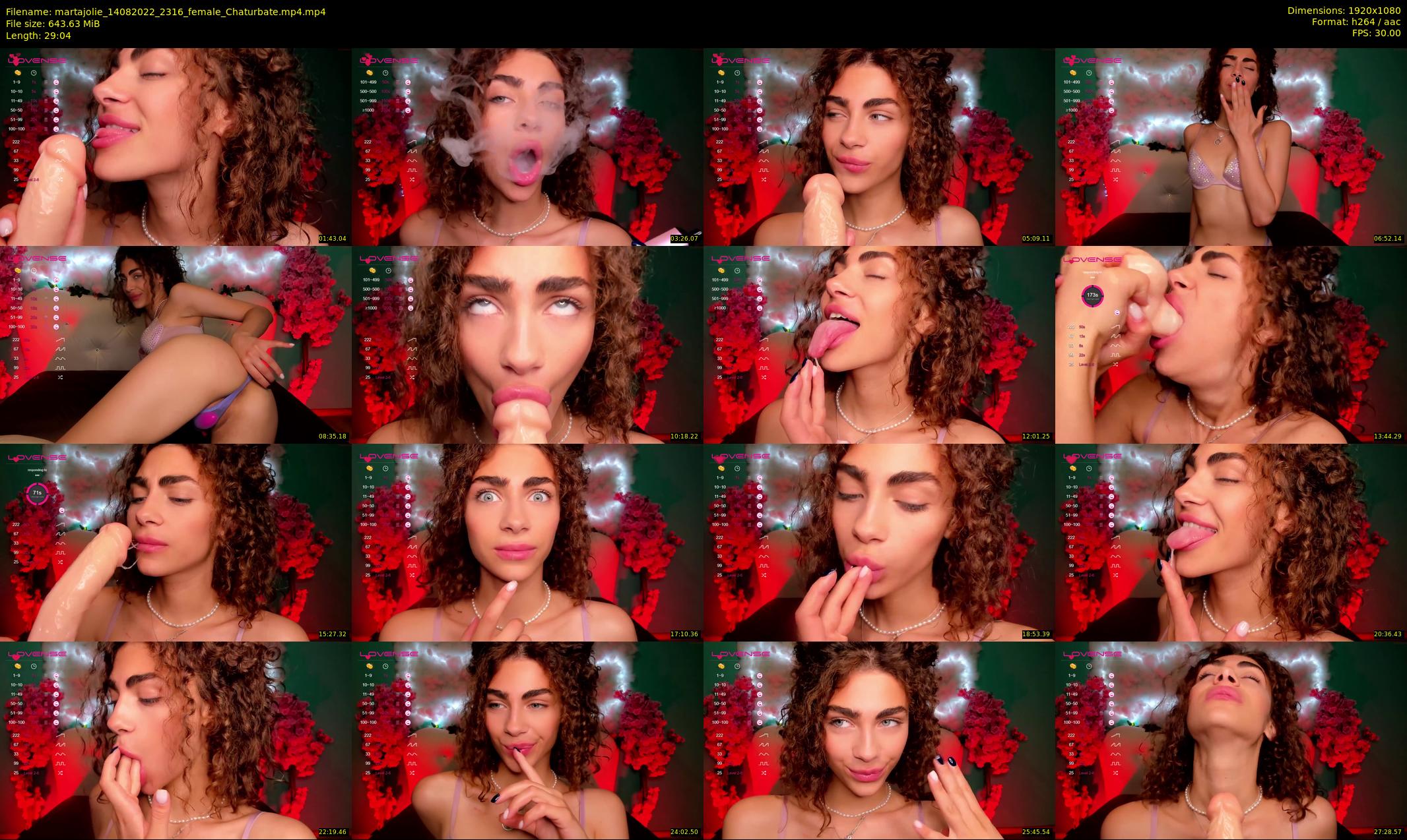 martajolie — 30 minute Chaturbate female cam show recording, 1080p, Aug 14, 2022