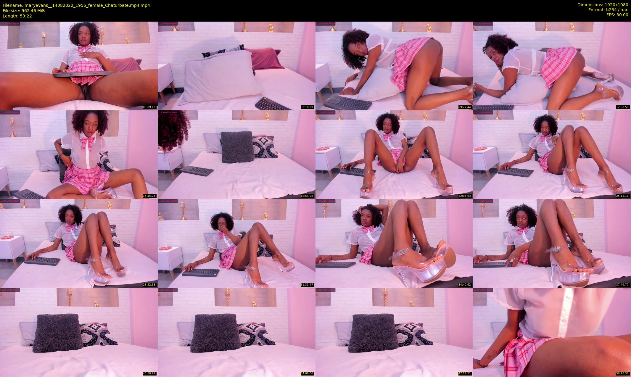 maryevans_ — 54 minute Chaturbate female cam show recording, 1080p, Aug 14, 2022