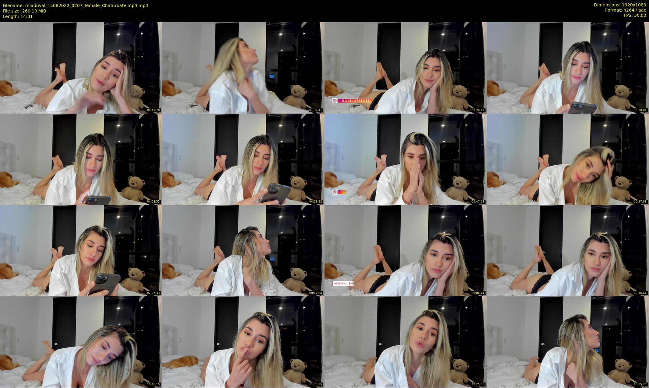 miaduval — 15 minute Chaturbate female cam show recording, 1080p, Aug 15, 2022