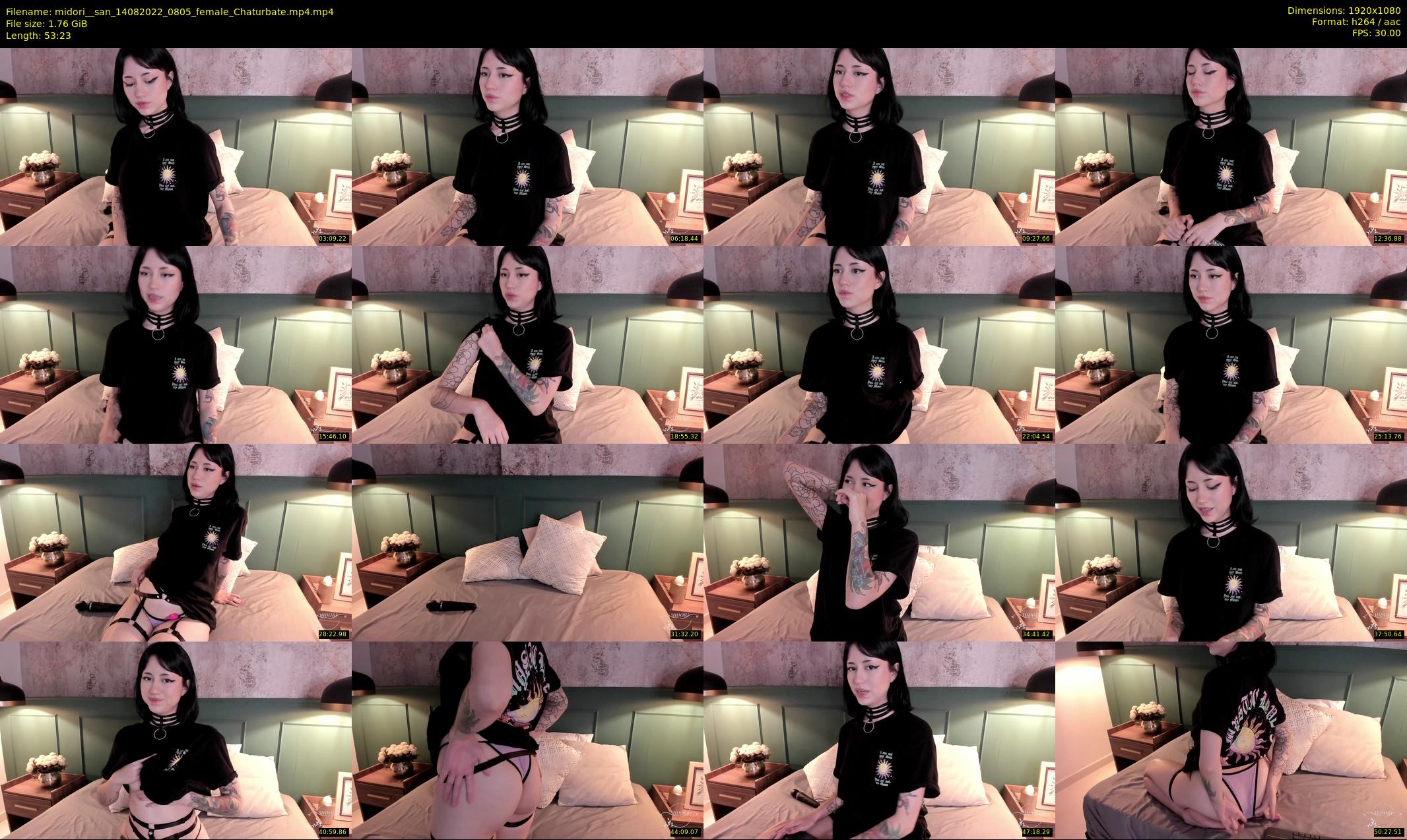 midori__san — 54 minute Chaturbate female cam show recording, 1080p, Aug 14, 2022