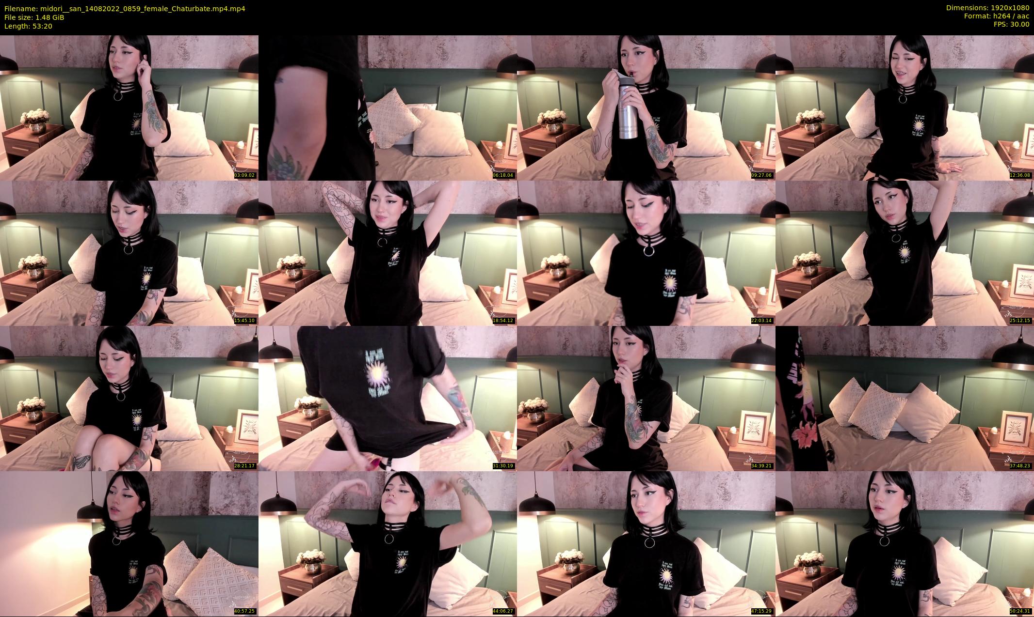 midori__san — 54 minute Chaturbate female cam show recording, 1080p, Aug 14, 2022