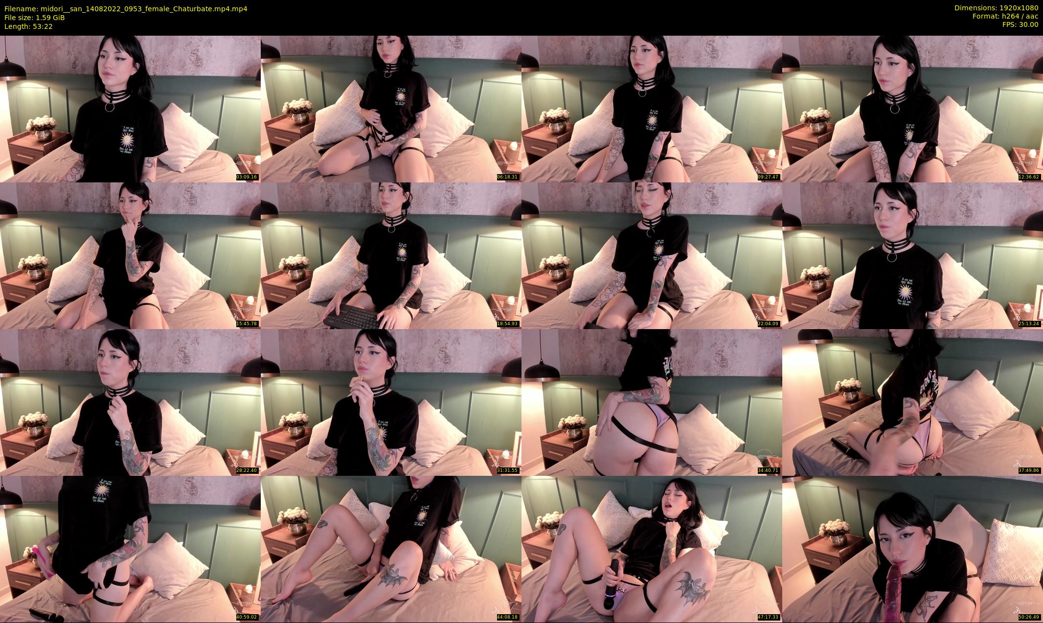 midori__san — 54 minute Chaturbate female cam show recording, 1080p, Aug 14, 2022