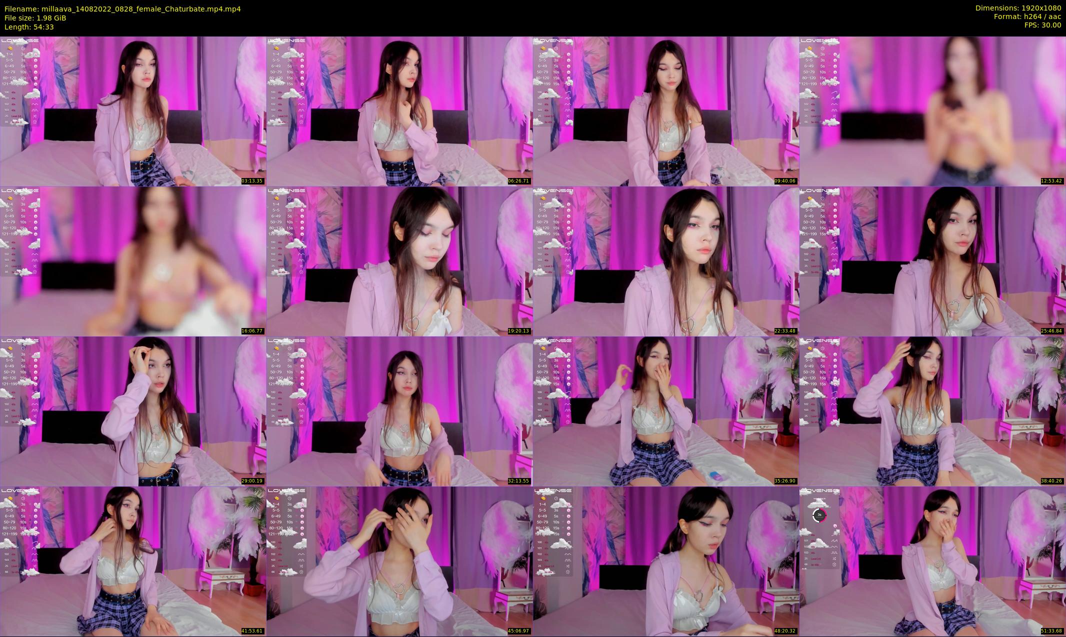millaava — 55 minute Chaturbate female cam show recording, 1080p, Aug 14, 2022
