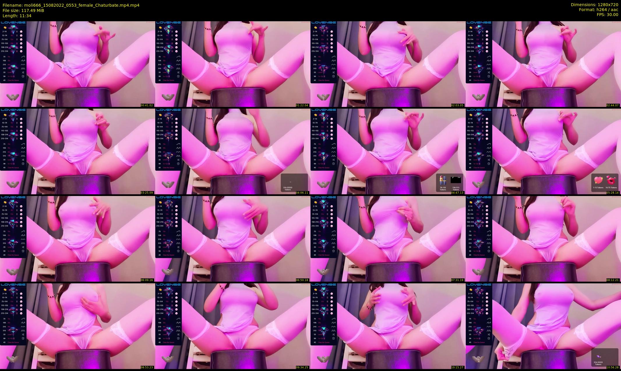 moli666 — 12 minute Chaturbate female cam show recording, 720p, Aug 15, 2022